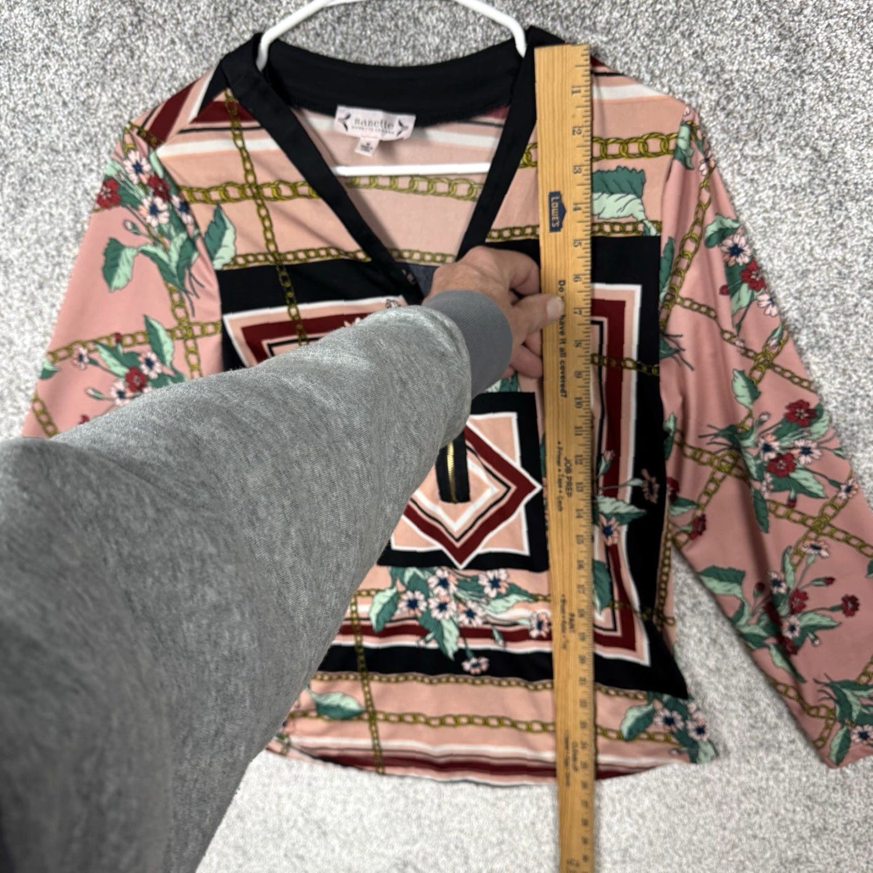 Nanette Lepore Nanette Lepore Blouse M Scarf Chain Floral Print Polished Casual Office Chic Shirt Womens Size M / US 6-8 / IT 42-44 - 3 Thumbnail
