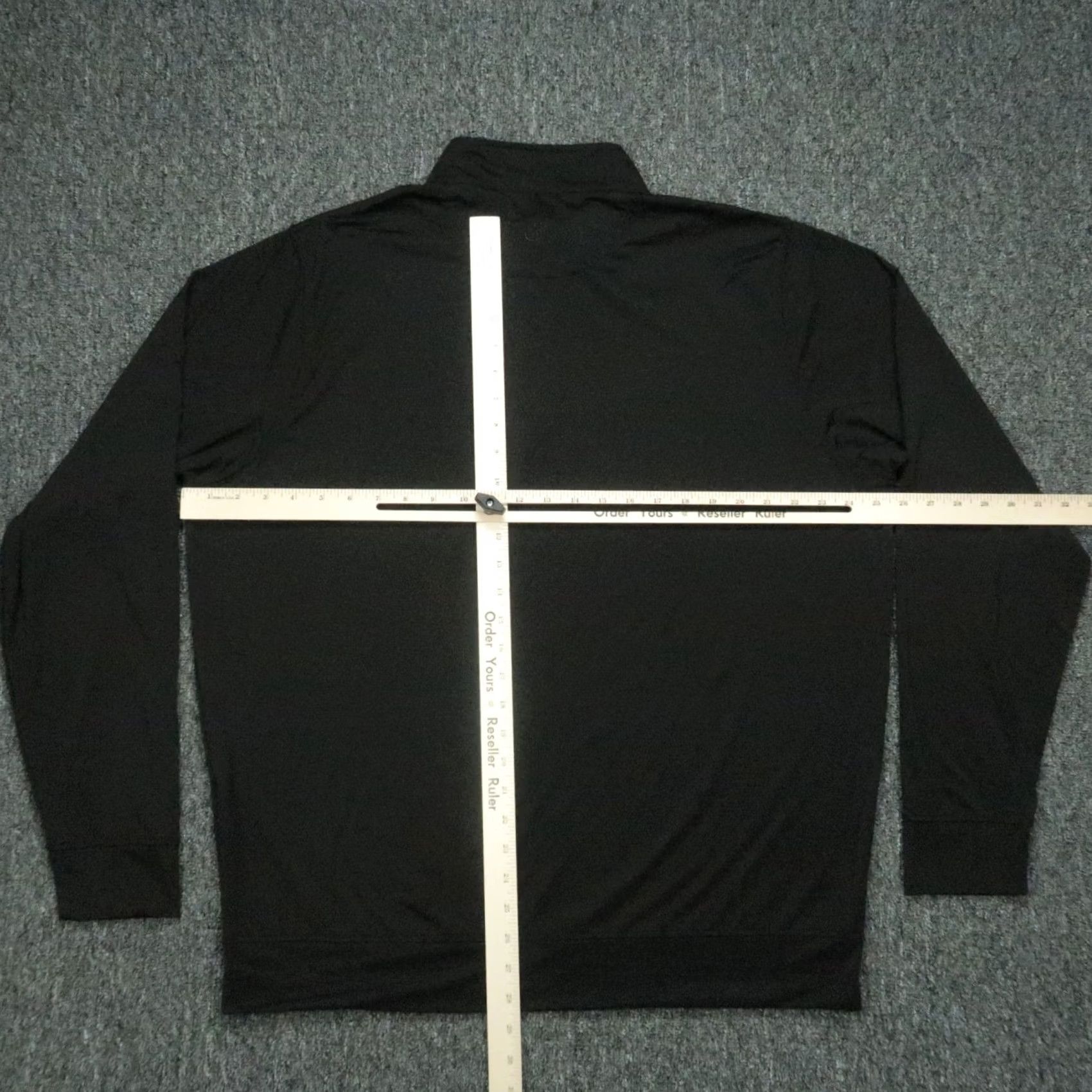 CO Collars & Co Pullover Men 2XL Black Performance Quarter Zip Golf Pullover Shirt Long Sleeve Mock Neck 1/4 Zip Breathable Lightweight Size US XXL / EU 58 / 5 - 5 Thumbnail