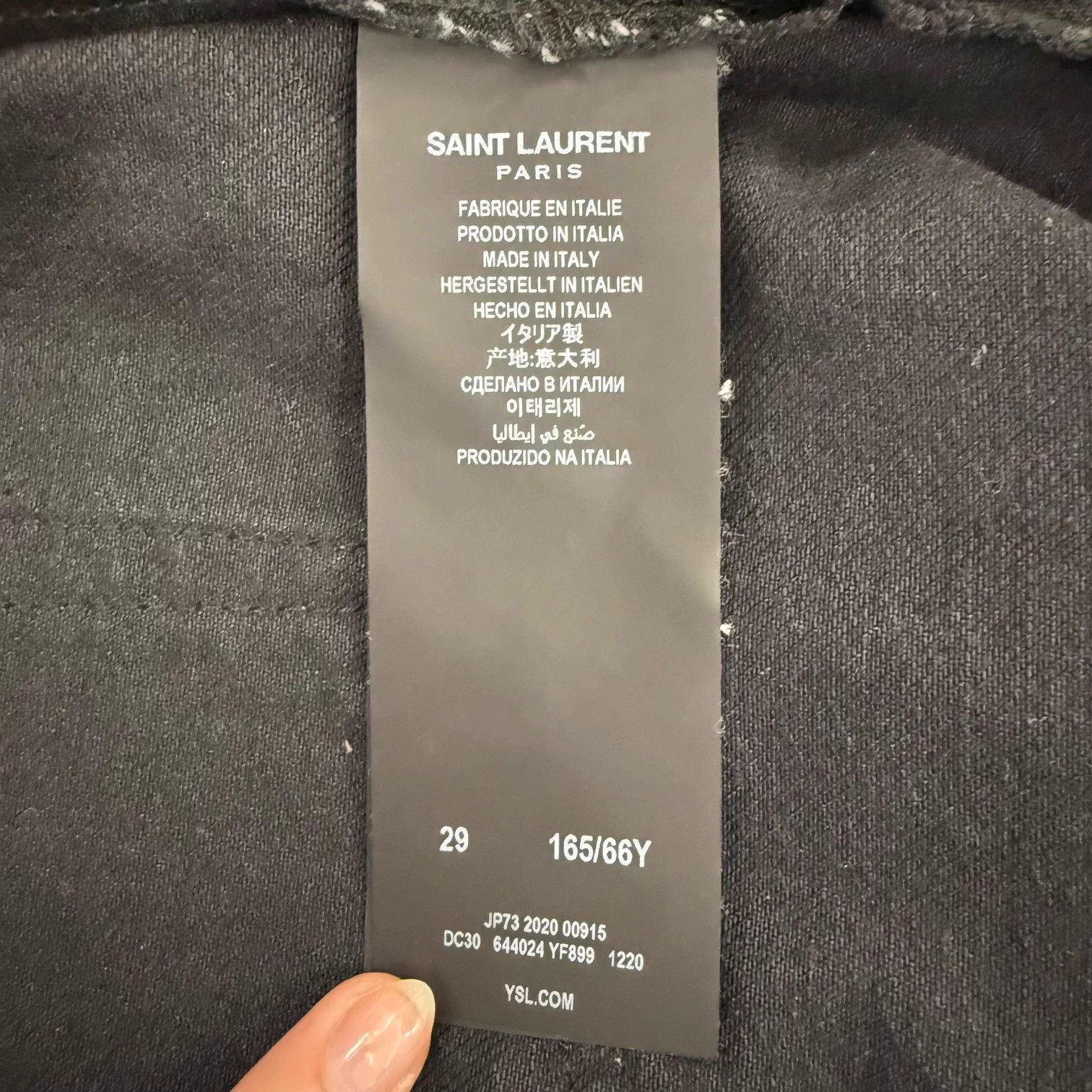 Saint Laurent Paris Saint Laurent new washed black straight jeans 29 Size US 29 - 7 Thumbnail