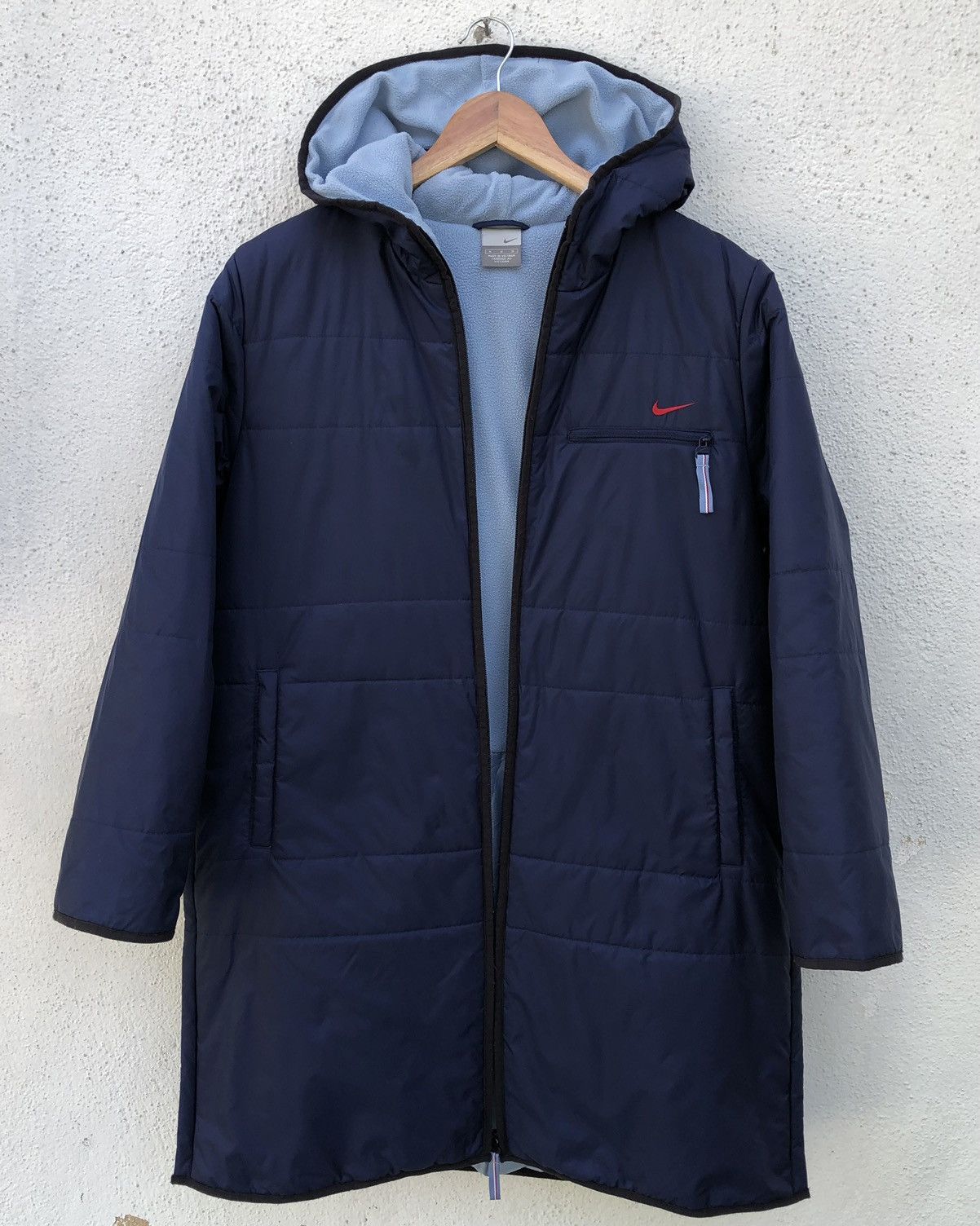 Nike Vintage Nike Sportswear Women's Puffer Long Full-Zip Hoodie Size M / US 6-8 / IT 42-44 - 12 Thumbnail