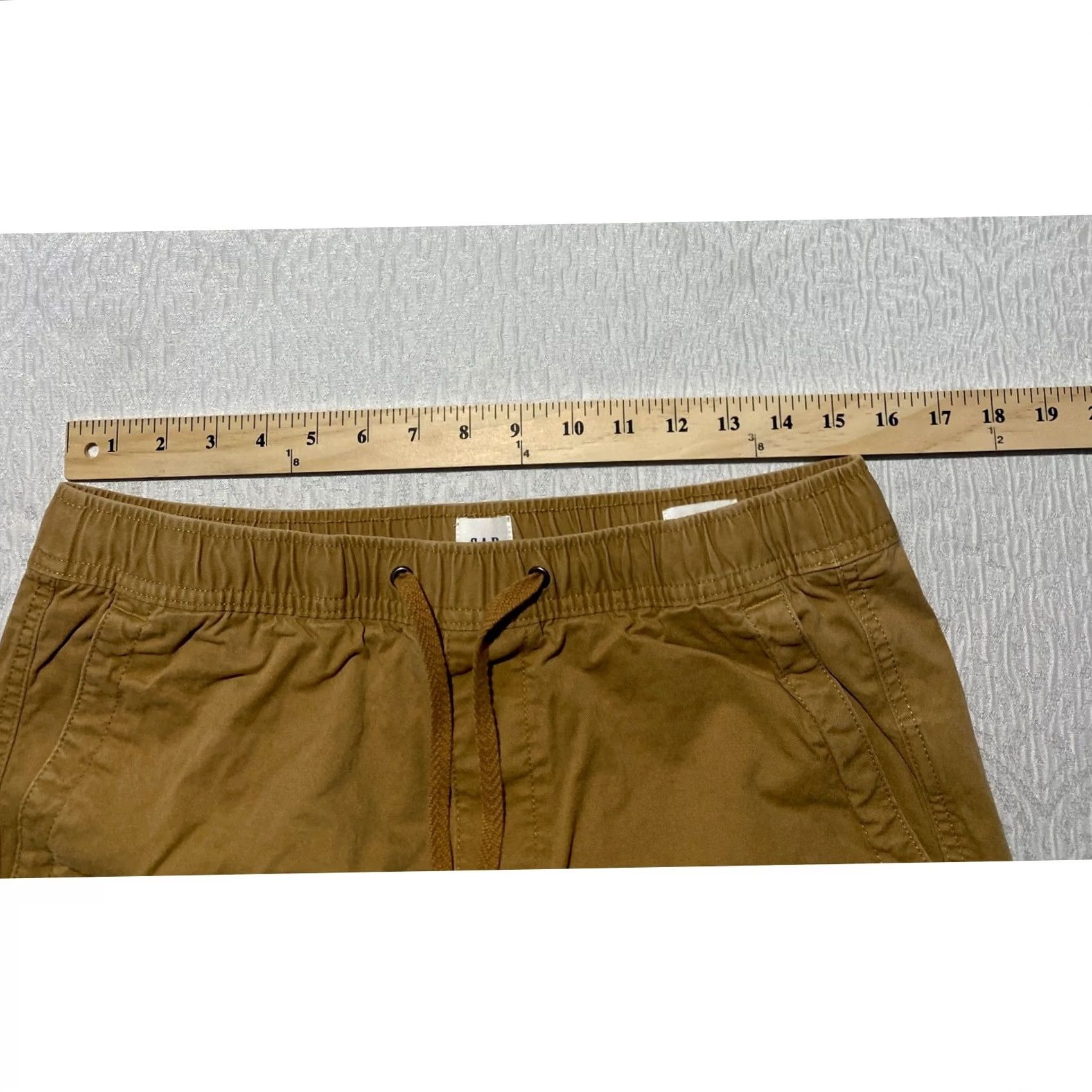 Gap Gap Essential Jogger Mens Medium Khaki Brown Elastic Waist Cotton Stretch Pants Size US 31 - 3 Thumbnail