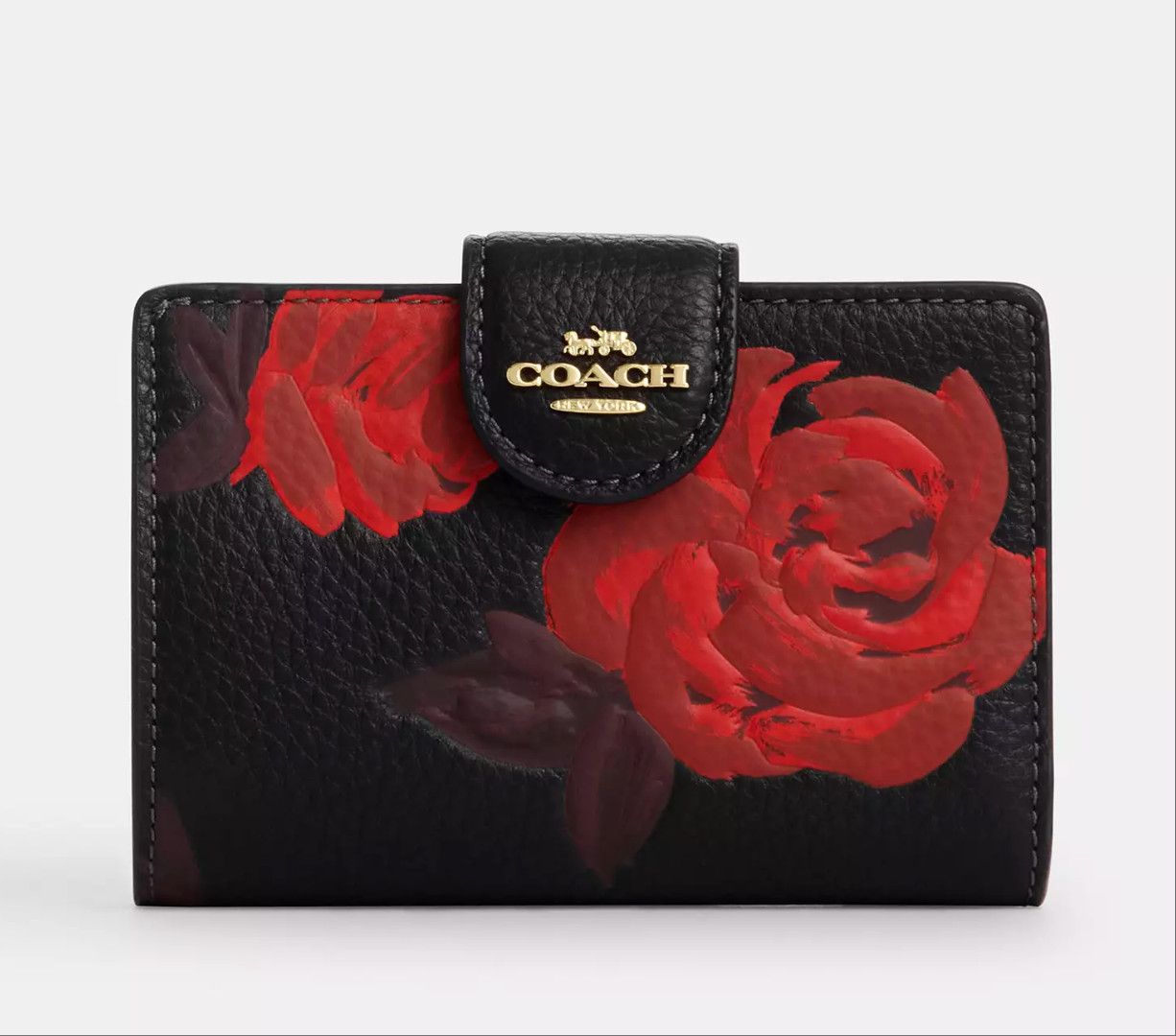 Coach Medium Corner Zip Wallet With Floral Print CCL63 Size ONE SIZE - 5 Thumbnail