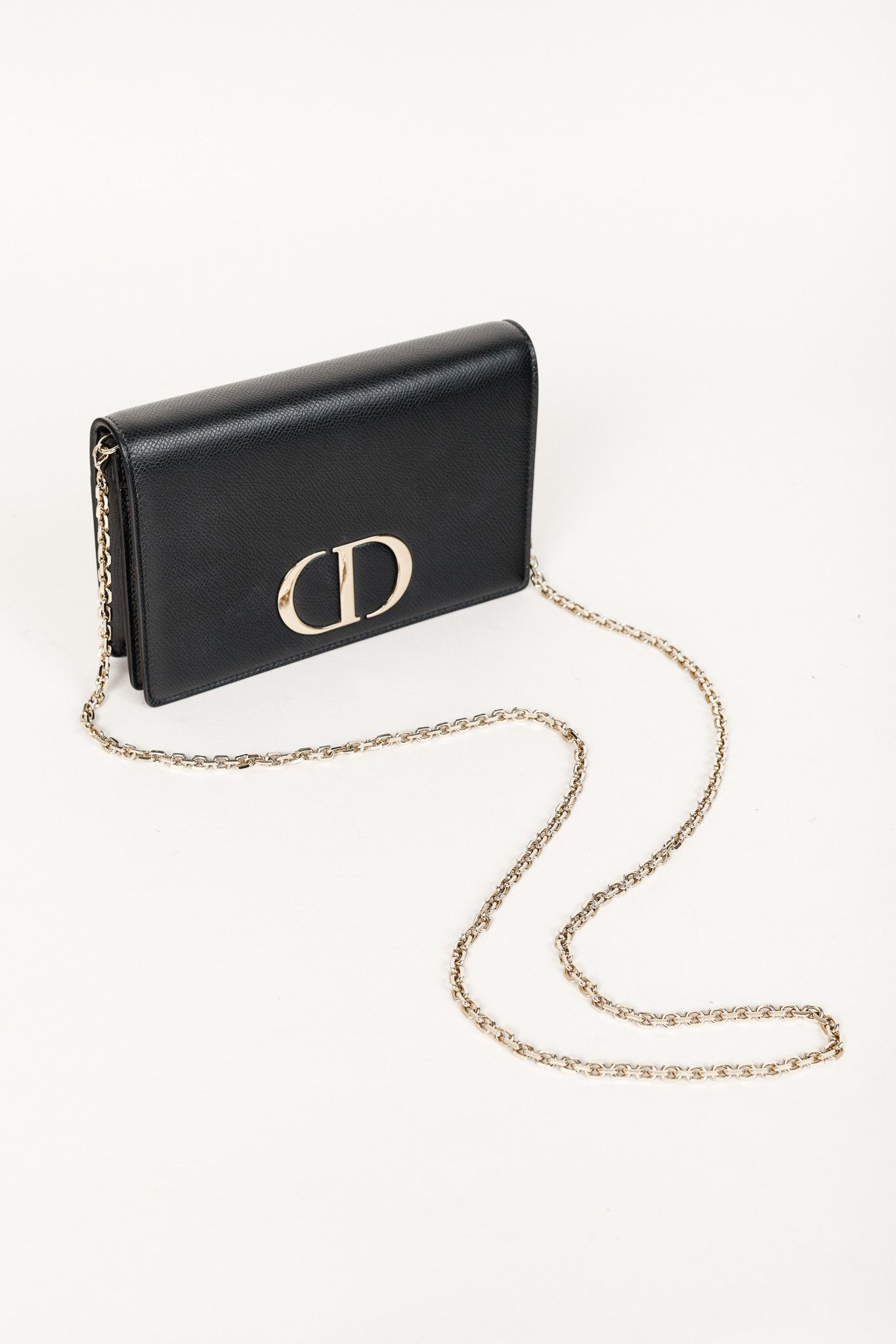 Dior Christian Dior 30 Montaigne Black Leather 2-in-1 Pouch Size ONE SIZE - 6 Thumbnail
