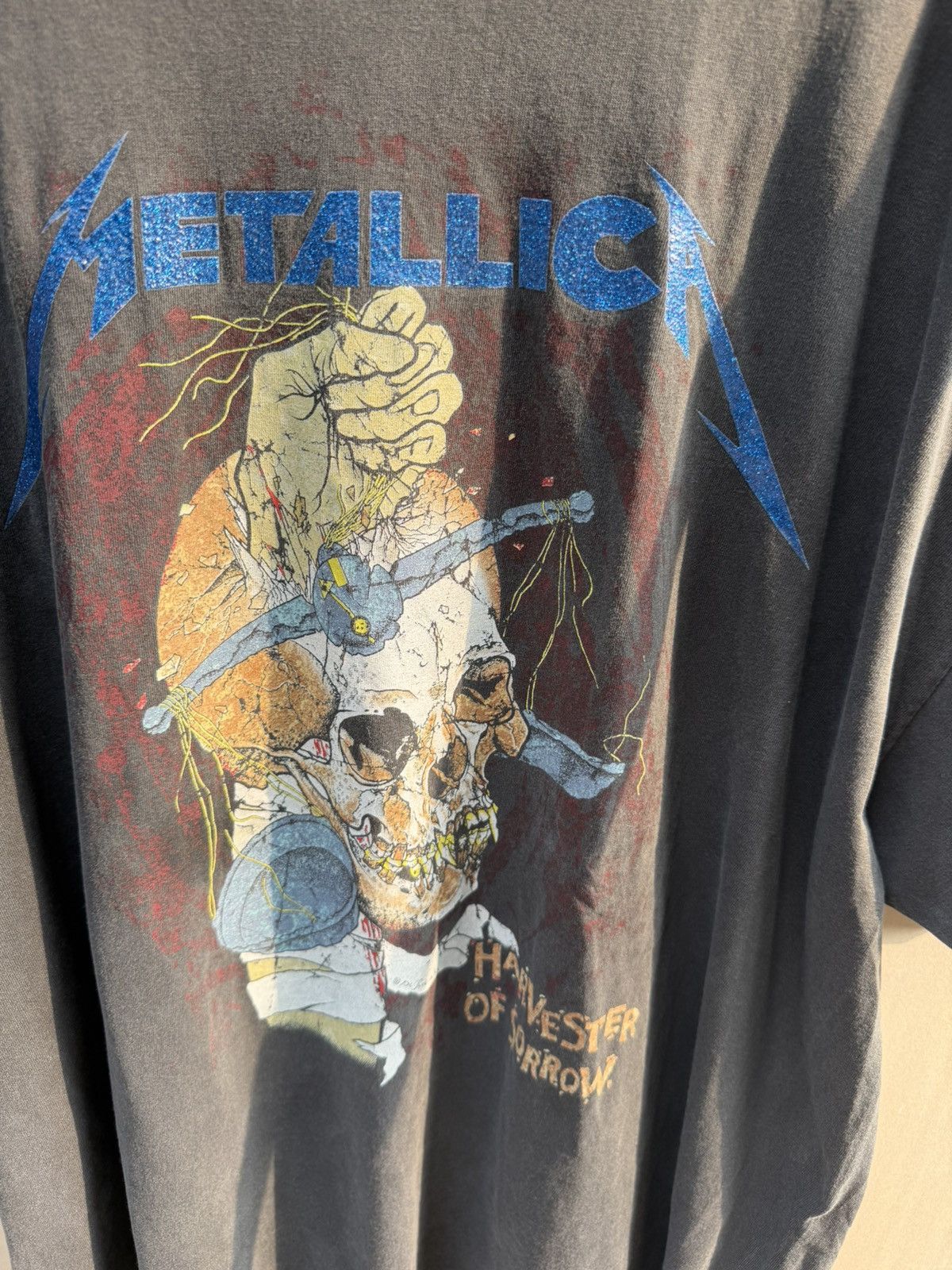 Vintage Metallica Harvester of Sorrow Tour Tee (Reprint) Size US XXL / EU 58 / 5 - 2 Thumbnail