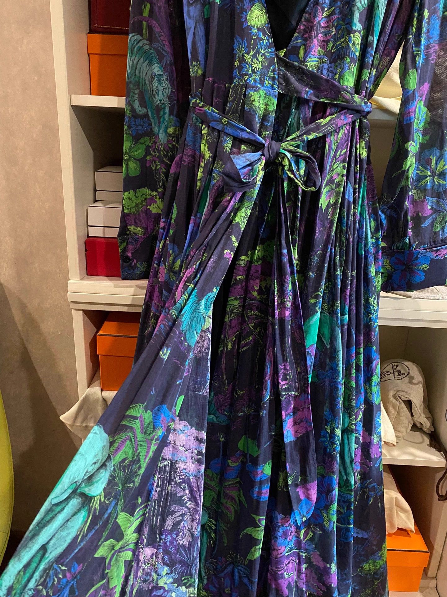 Dior Dior Jouy Jungle Print Wrap Dress 40 Adjustable Size M / US 6-8 / IT 42-44 - 6 Thumbnail