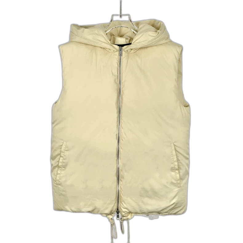 Celine Celine Yellow Hooded Puffer Vest Size US XXS / EU 40 - 1 Thumbnail