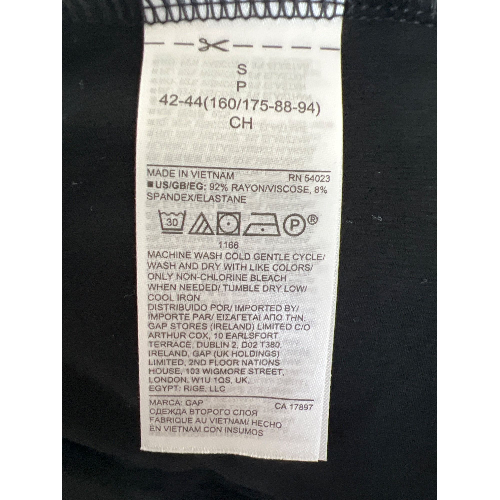 Gap Gap Black Stretchy Leggings Soft & Versatile Rayon & Spandex Size 27" / US 4 / IT 40 - 4 Thumbnail