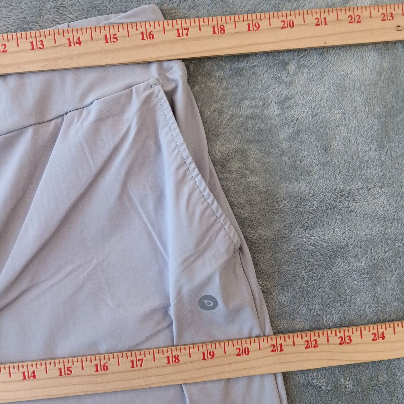 Vintage Baleaf Pants Womens XL Gray Lightweight Pull On Pockets High Rise Ankle 33x26 Size 40" / US 18 - 3 Thumbnail