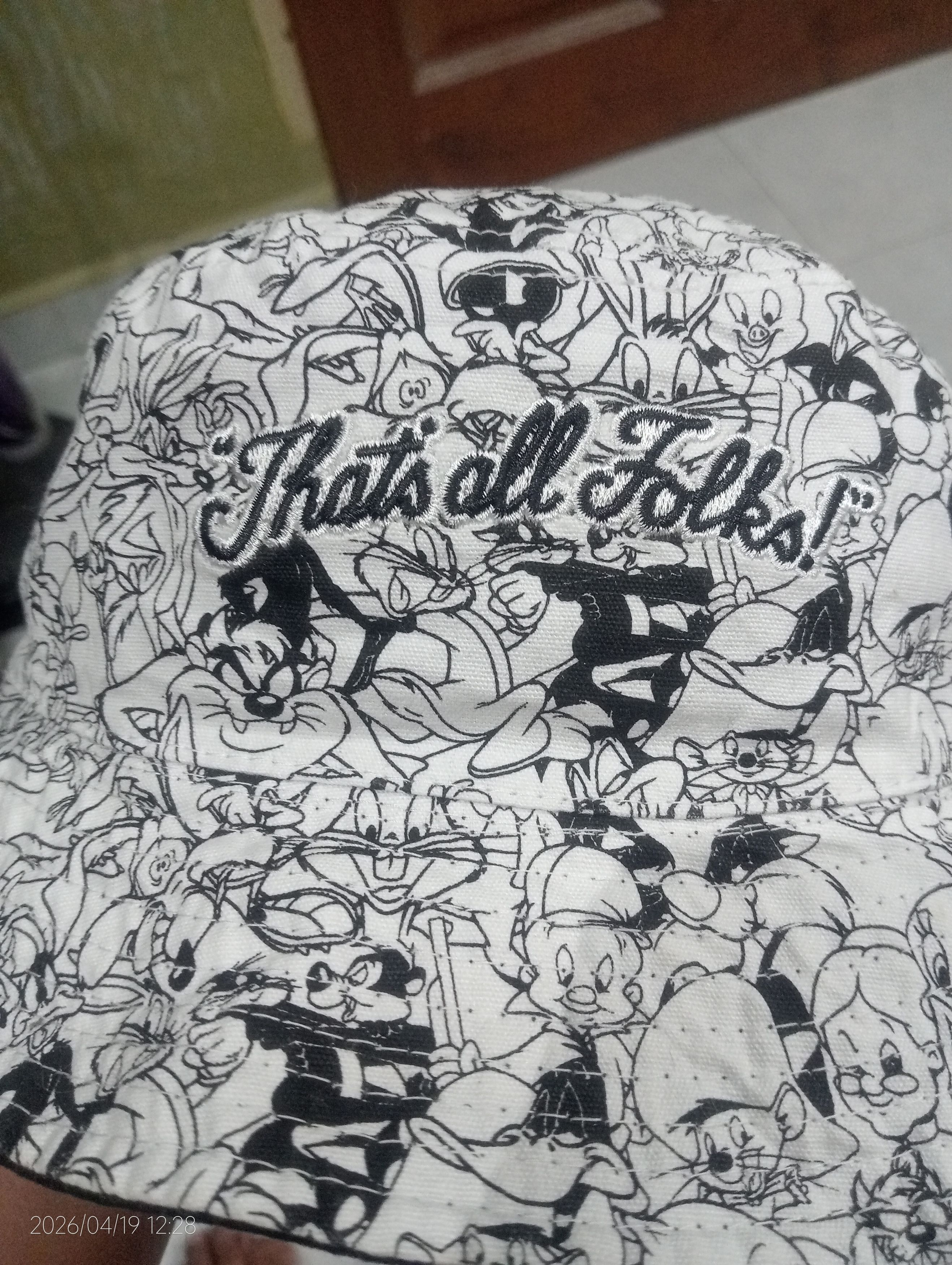 Warner Bros Vintage Warner Bros Reversible Full Printed Bucket Hat 58cm Size ONE SIZE - 2 Thumbnail