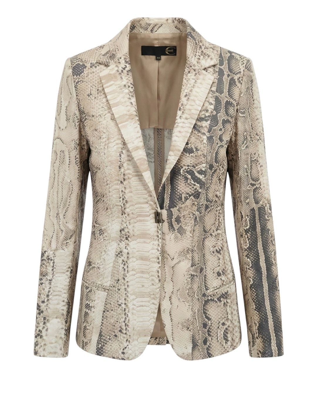 Roberto Cavalli SNAKESKIN PRINTED JACKET Size M / US 6-8 / IT 42-44 - 1 Thumbnail