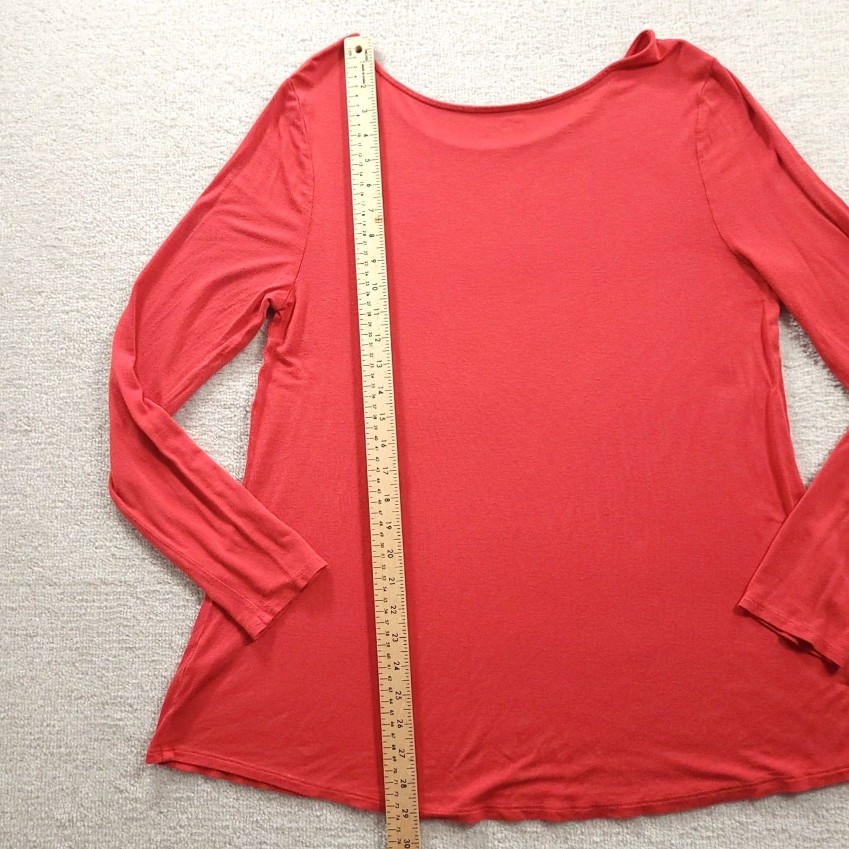 Gap GAP Shirt Long Sleeve Red Orange Legging Tee Top Tunic Womens L Size Size L / US 10 / IT 46 - 5 Thumbnail