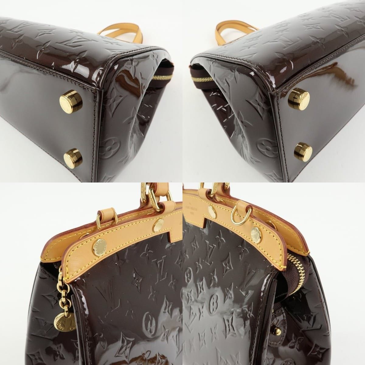 Louis Vuitton Louis Vuitton Monogram Vernis Brea MM Shoulder Bag Burgundy Size ONE SIZE - 5 Thumbnail