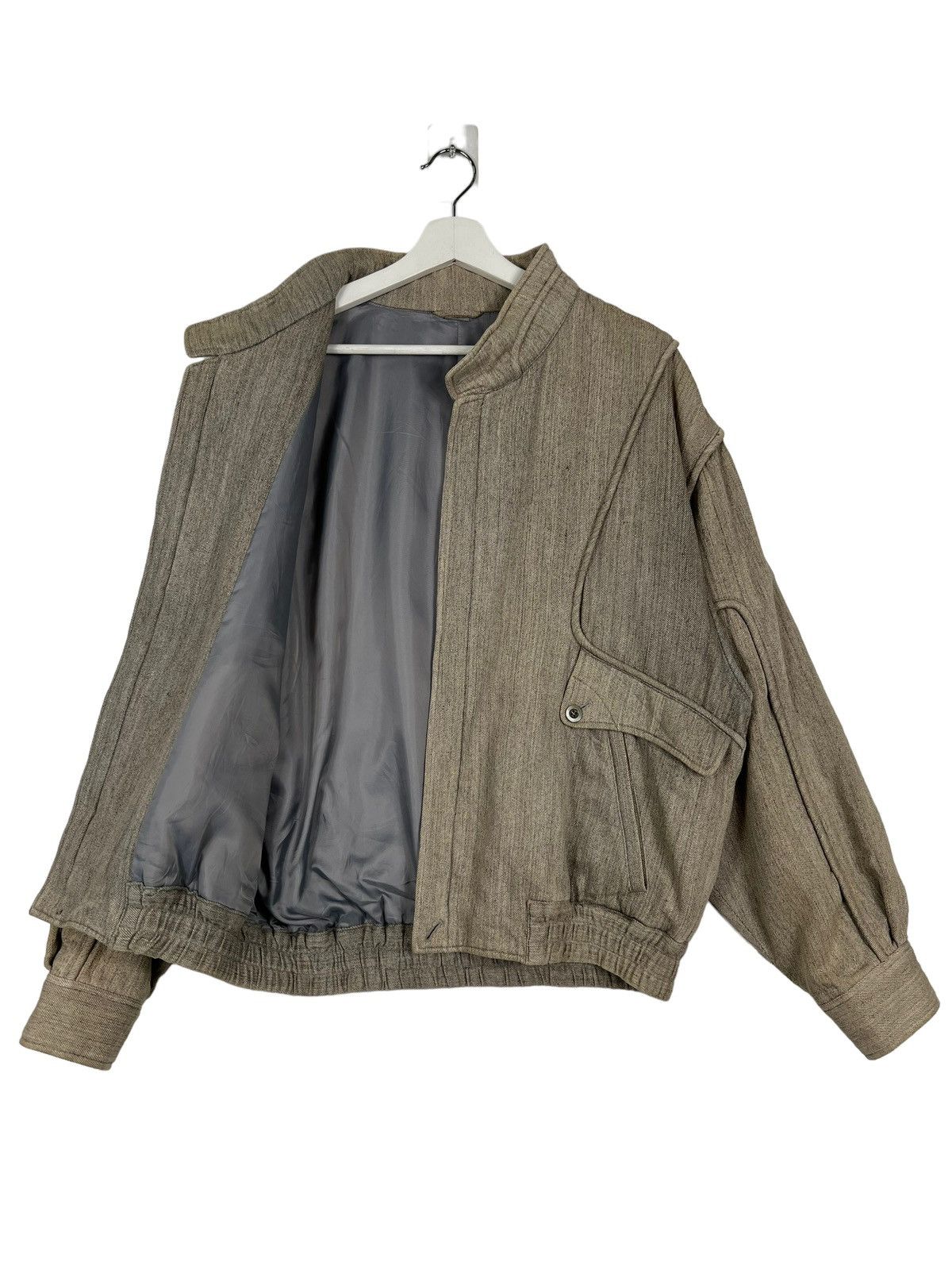 Issey Miyake 🔥 VINTAGE 80s INTERMEZZO BOMBER JACKET Size US M / EU 48-50 / 2 - 10 Thumbnail