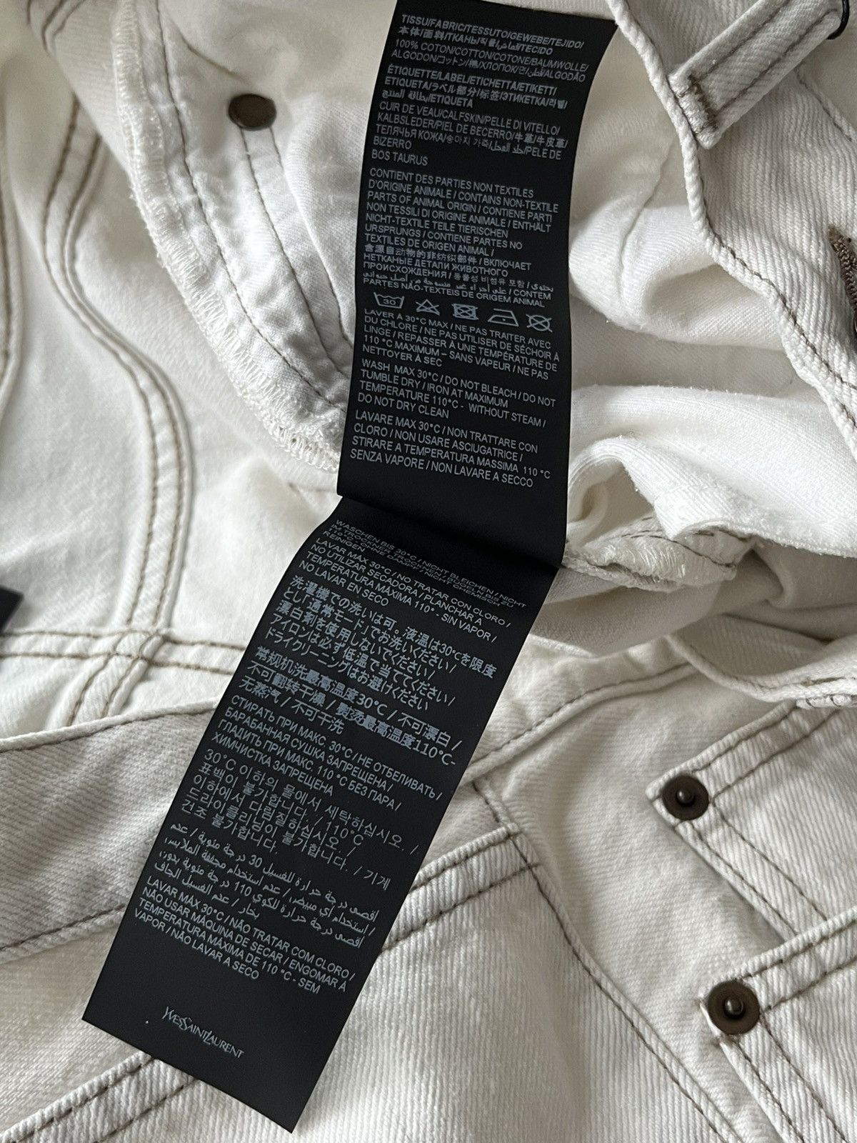 Hedi Slimane × Saint Laurent Paris × Yves Saint Laurent Super Runway Saint Laurent D31 Denim Jeans Brand New Size US 33 - 11 Thumbnail