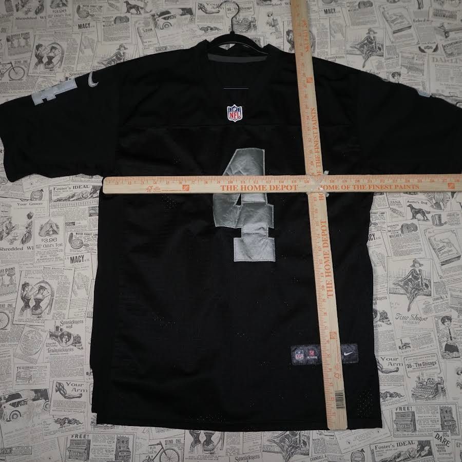 NFL L - Vintage / Y2K NFL Raiders #4 Derek Carr NFL Nike Jersey Size US L / EU 52-54 / 3 - 4 Thumbnail