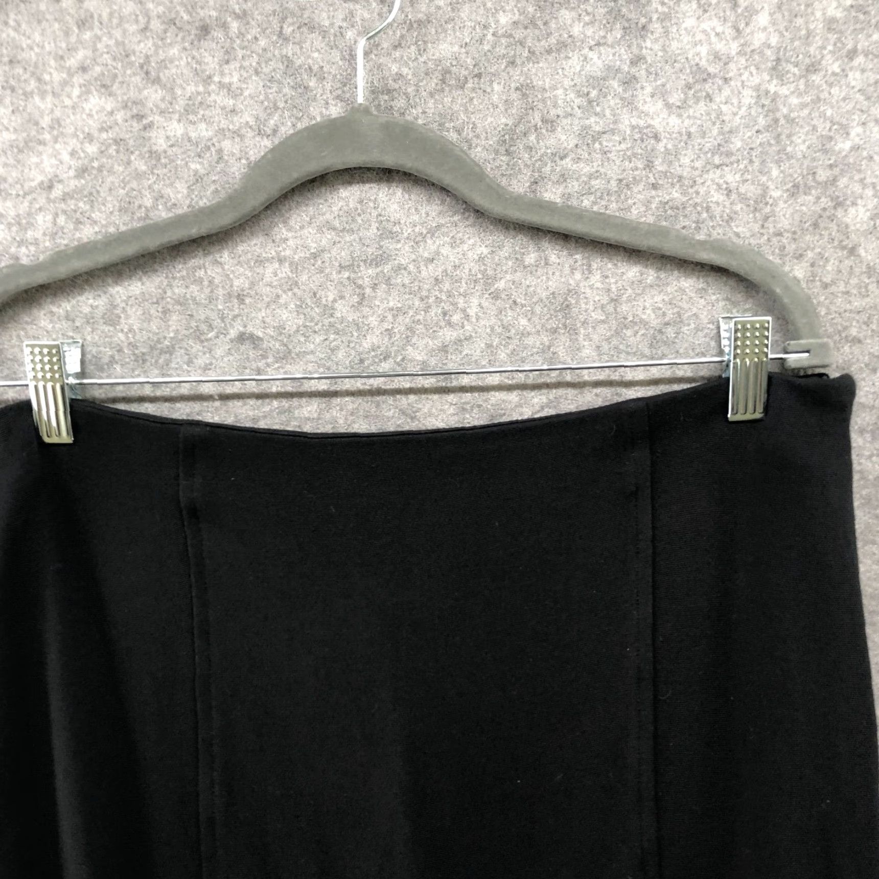 Gap GAP Jersey Knit Pencil Skirt - Womens L - Black - Knee Length - Side Zip - Stretchy Workwear Size L / US 10 / IT 46 - 3 Thumbnail