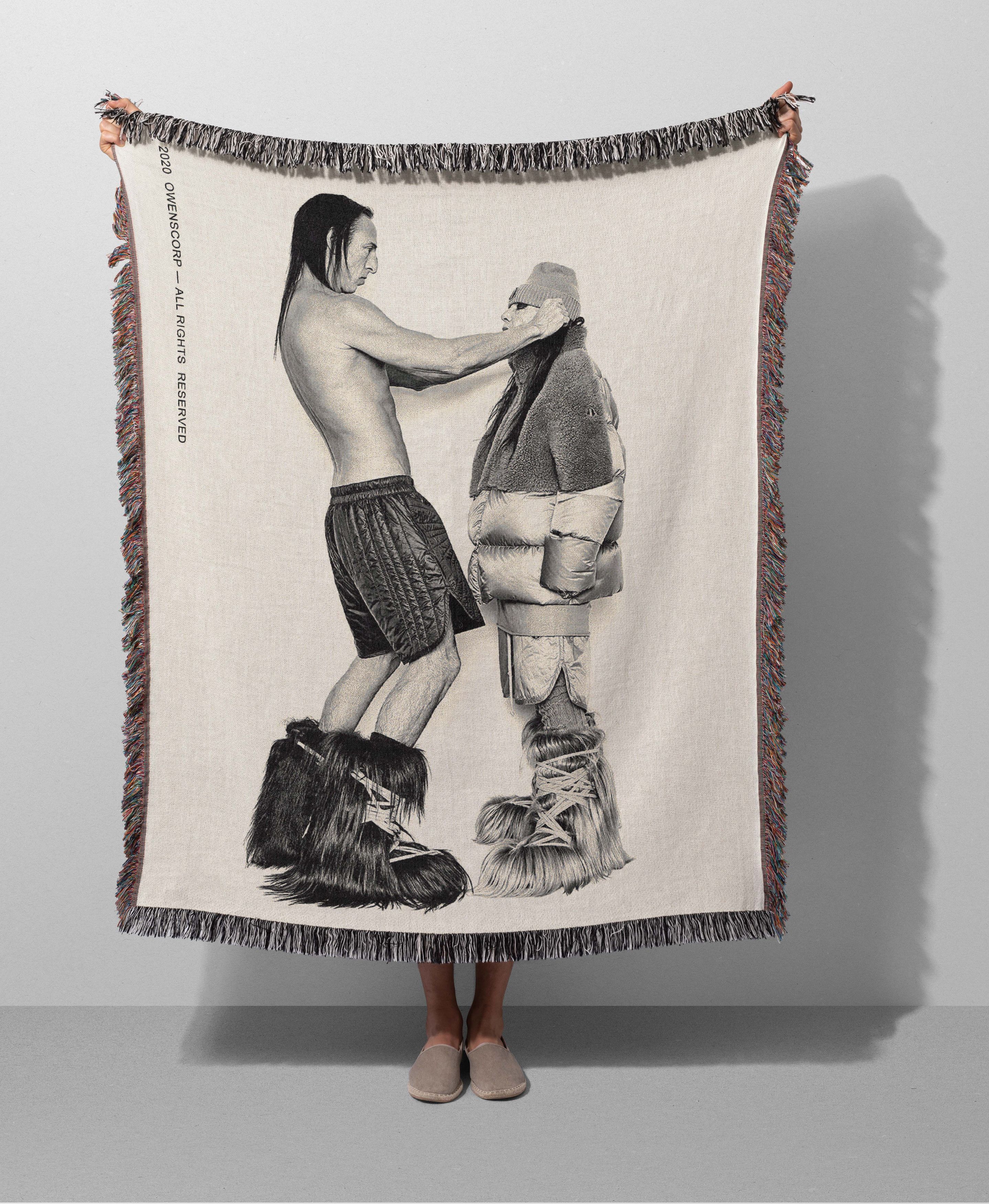 Rick Owens Rick Owens Blanket Woven Art Poster Fashion Gift Logo Size ONE SIZE - 2 Thumbnail