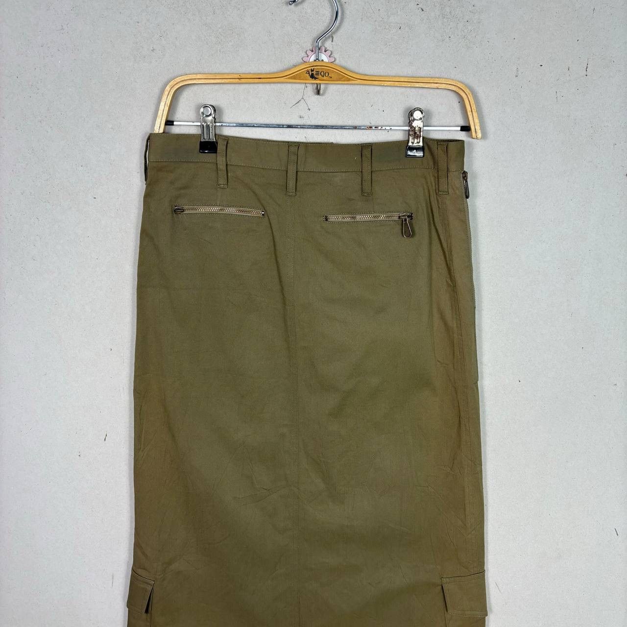 Moschino Moschino Decorative Cargo Skirt Army Green Multipocket Size 31" - 3 Thumbnail