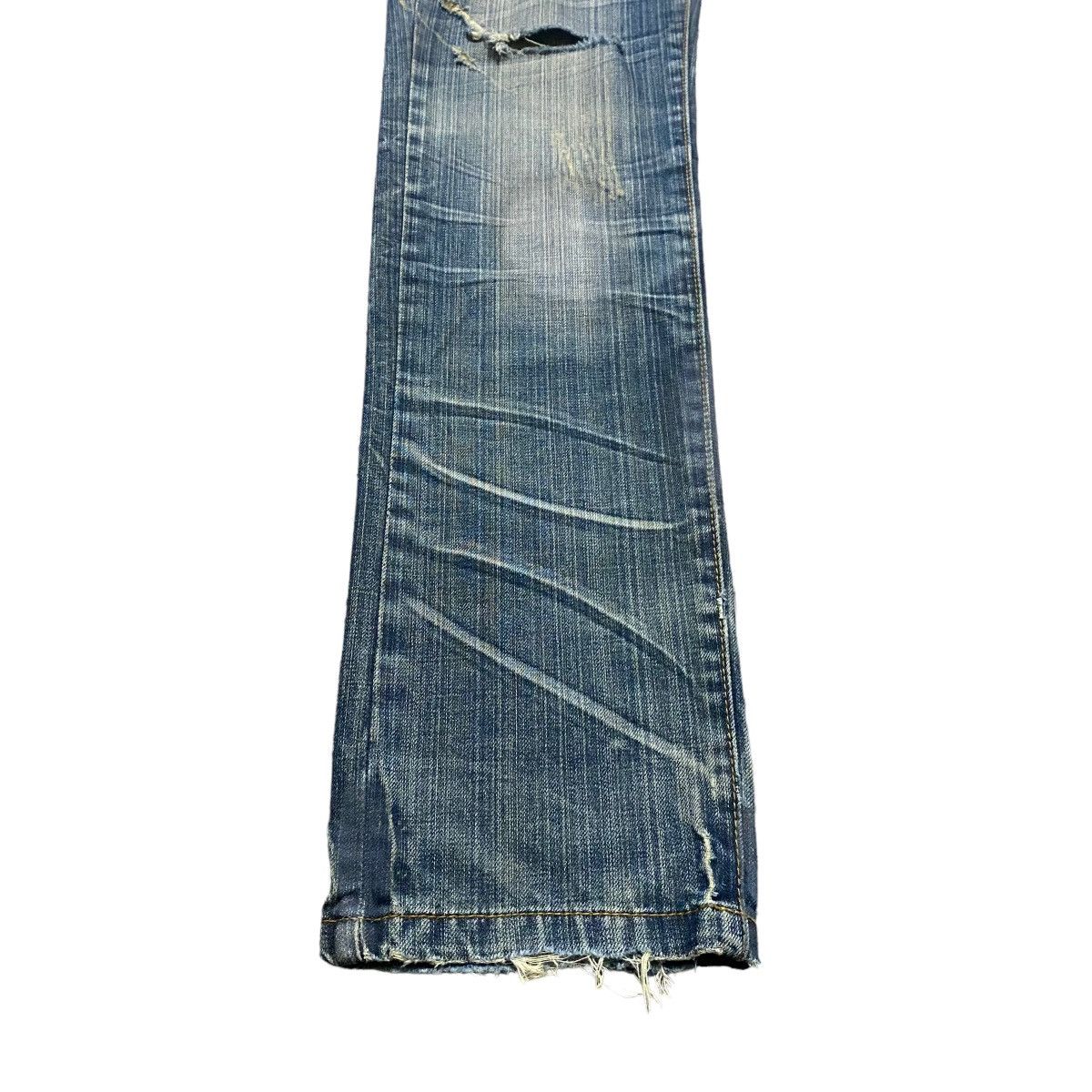 Japanese Brand Hiderock Design Clawmark Skull Denim Jeans Size US 31 - 14 Thumbnail