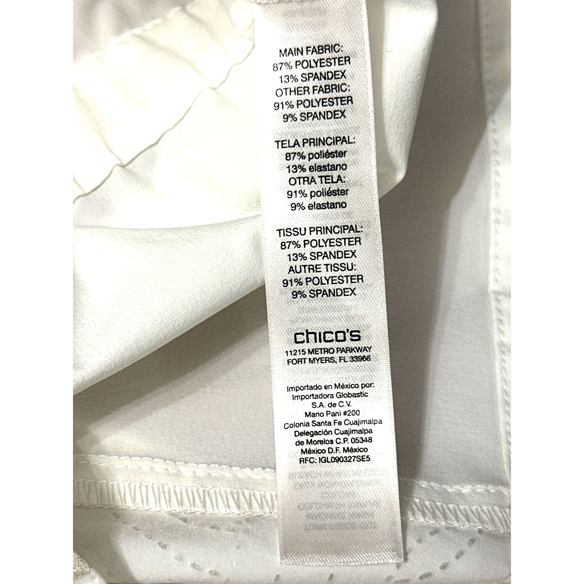 Chicos Chicos Zenergy White Animal Print Quilted Zip Front Sleevele Size L / US 10 / IT 46 - 10 Thumbnail