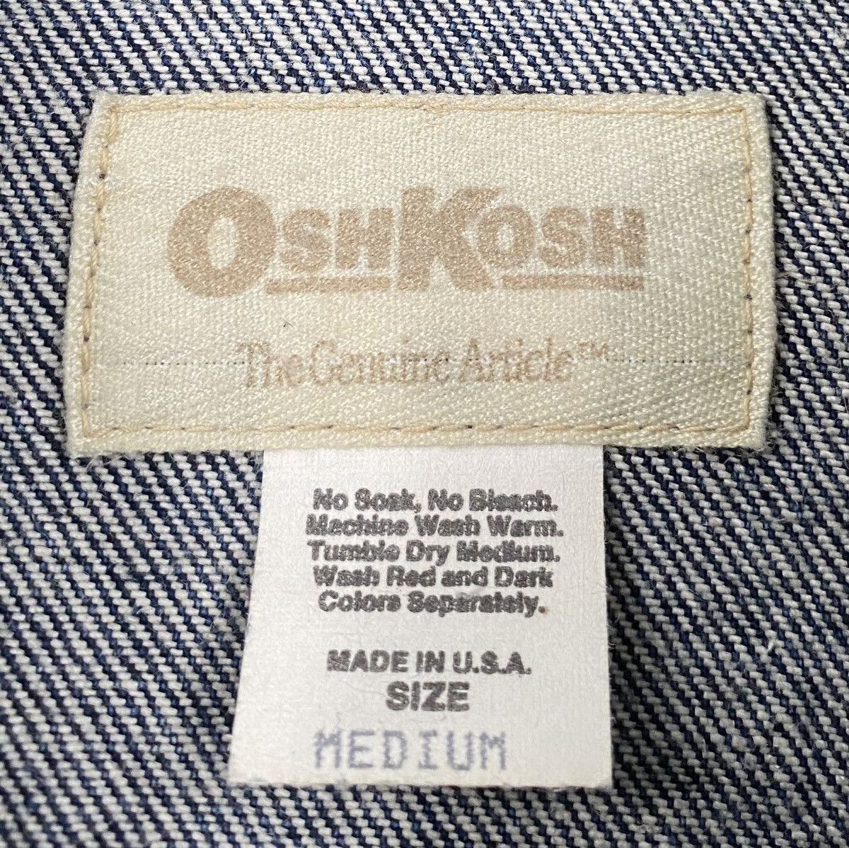 Oshkosh VTG 70’s OshKosh Acid Wash Jean Jacket Medium Union Made Size US M / EU 48-50 / 2 - 4 Thumbnail