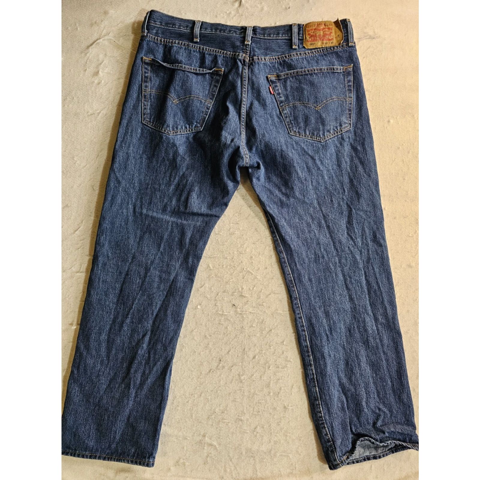 Levi's VINTAGE Levi Levi's 501 XX Button-Fly Jeans Dark Wash Denim Cotton Y2K Mens Size 40x30 Jeans Mens 40x30 Blue Regular Distressed 5-Pocket USA 501 Model Size US 40 / EU 56 - 7 Thumbnail