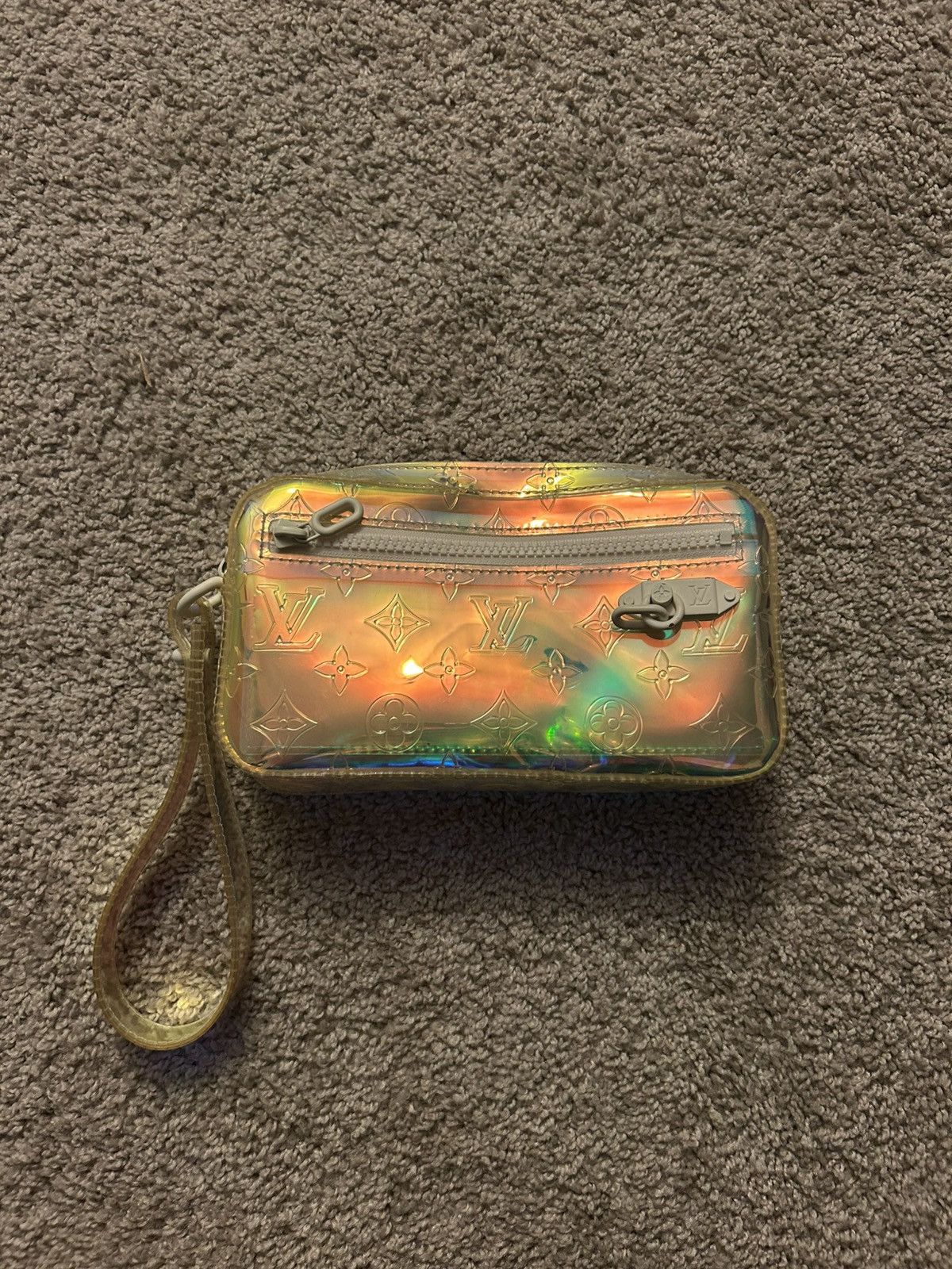 Virgil Abloh Louis Vuitton Pochette Volga Monogram Prism Bag