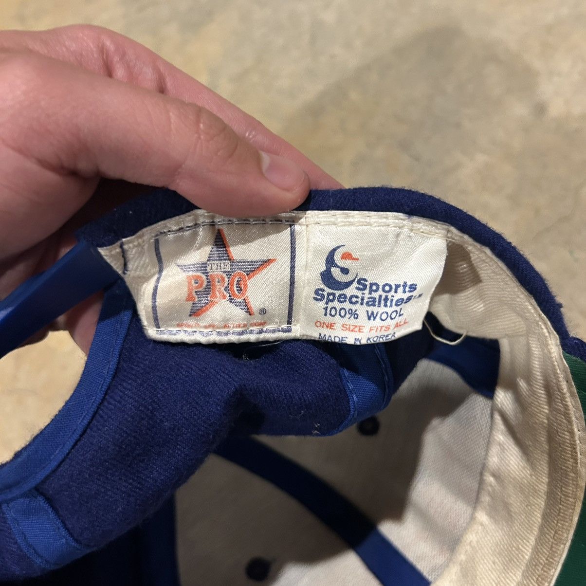 Sports Specialties Vintage 1990s Denver Broncos Script Wool Snapback Hat Rare Size ONE SIZE - 7 Thumbnail