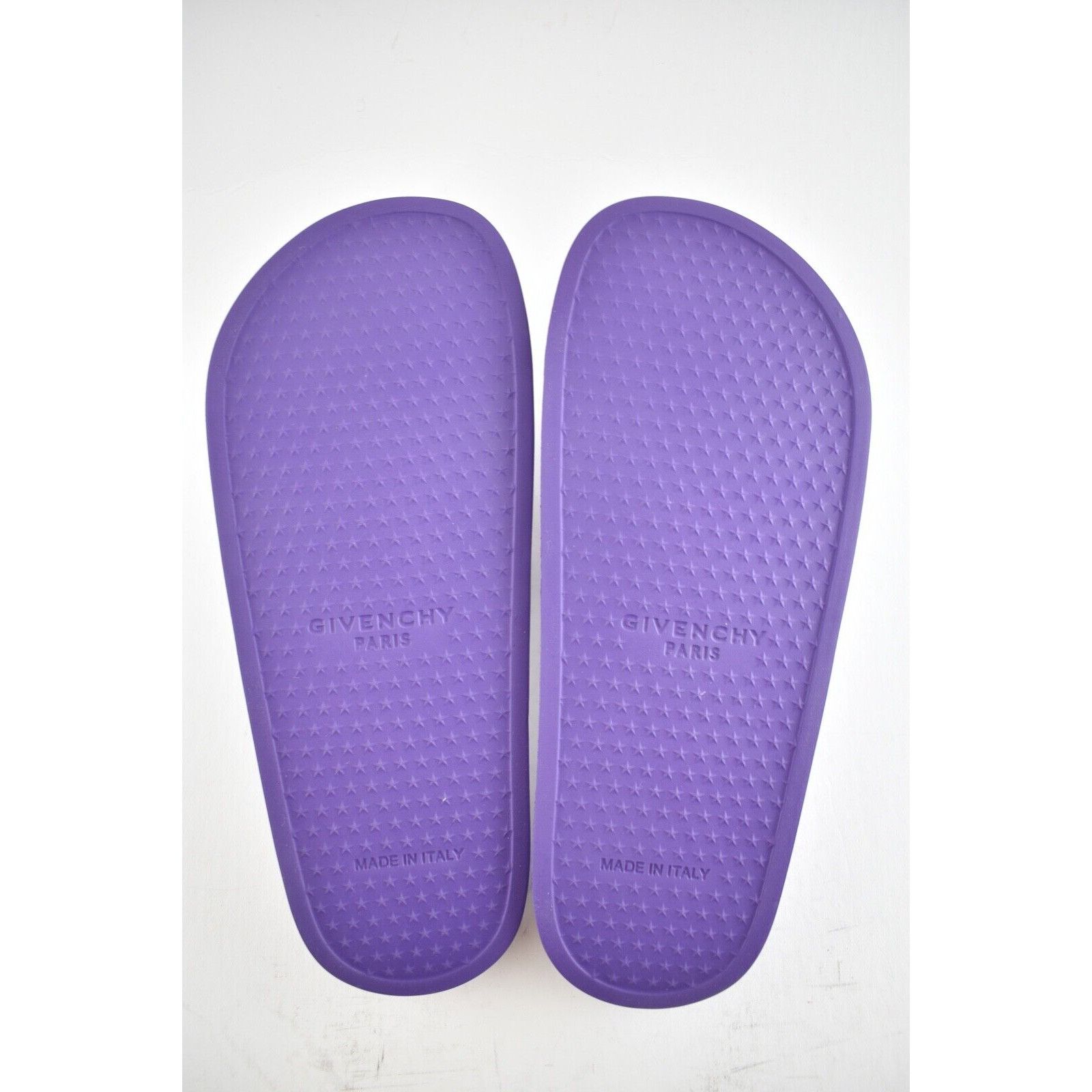 Givenchy Givenchy Paris Purple Rubber White Logo Slide On Pool Sandal Size US 6 / IT 36 - 12 Thumbnail