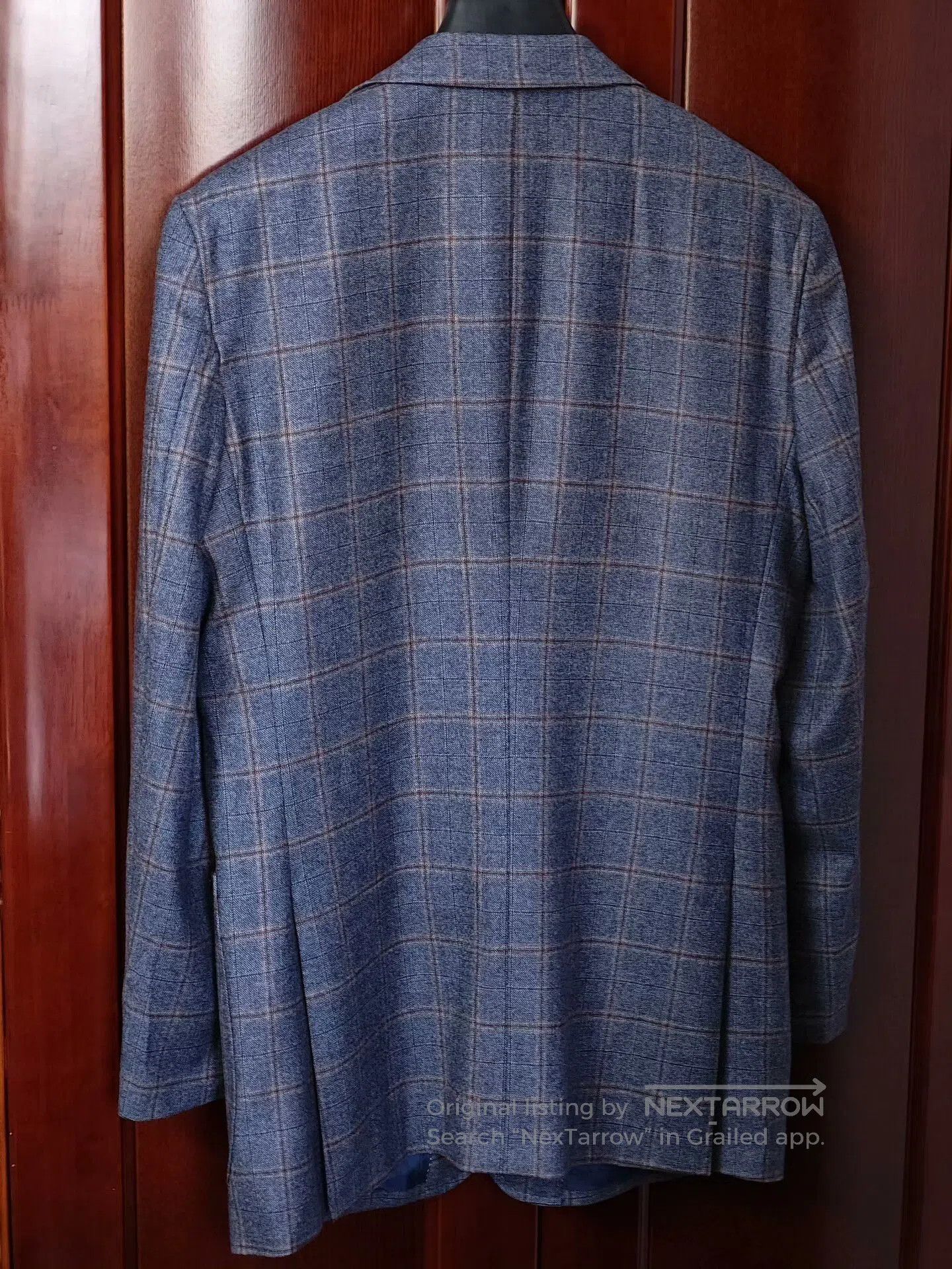 Japanese Brand Italian Wool Blazer with Check Pattern. Size US M / EU 48-50 / 2 - 8 Thumbnail