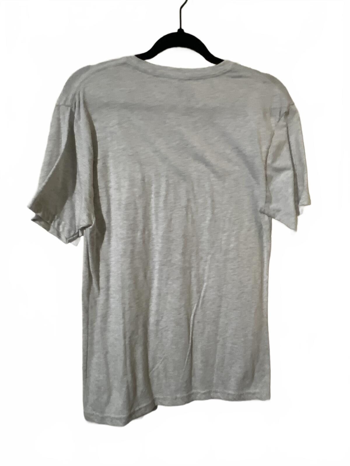 Next Level Apparel Gray V-Neck T-Shirt with Drinking Around the World Graphic M Size M / US 6-8 / IT 42-44 - 5 Thumbnail
