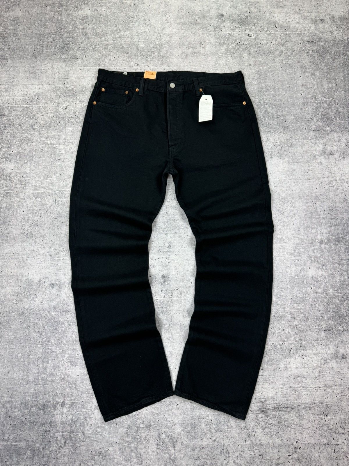 Levi's Vintage Levi’s 501 Straight Fit Black Denim Jeans Trousers Size US 38 / EU 54 - 2 Thumbnail