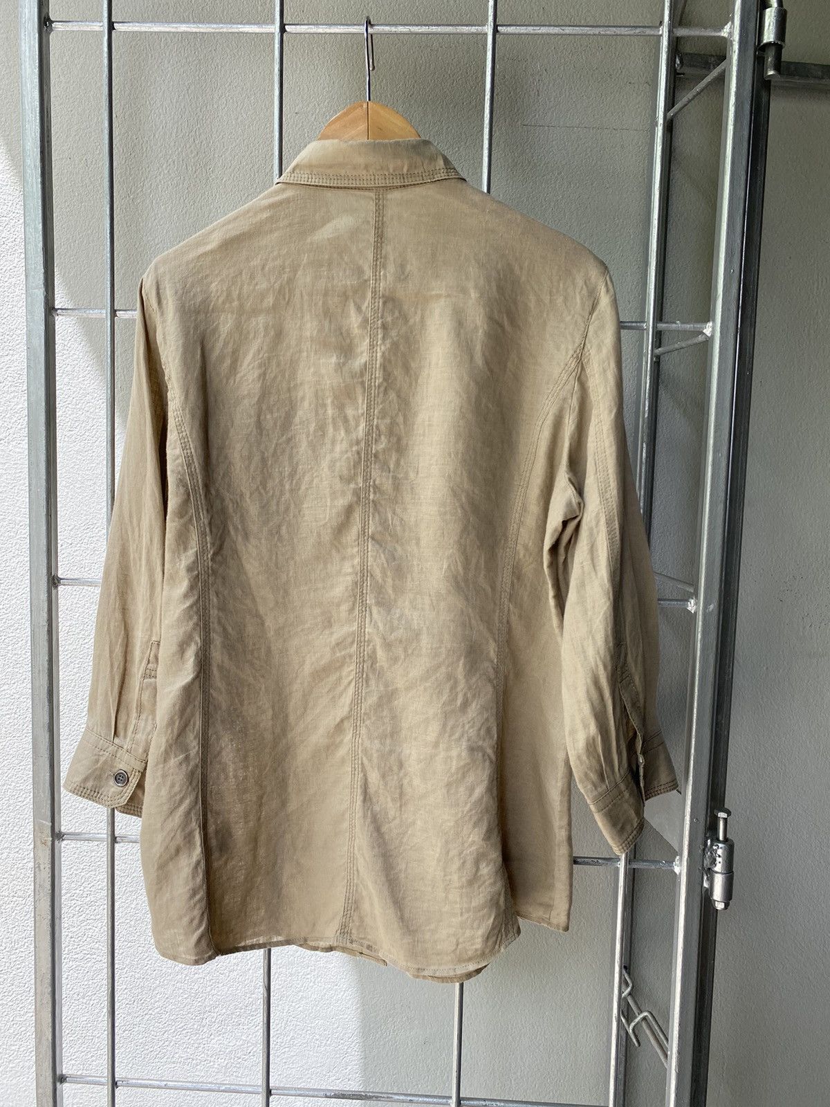Burberry BURBERRYS Khaki Utility Shirt Size XS / US 0-2 / IT 36-38 - 5 Thumbnail