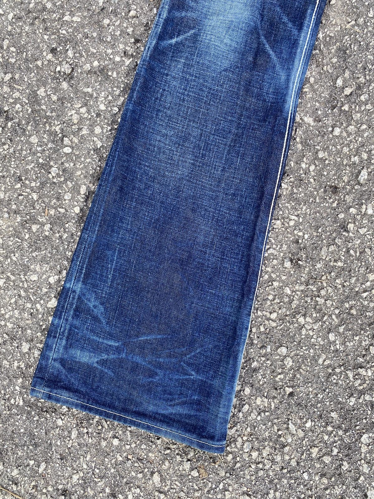 If Six Was Nine × Japanese Brand × Tornado Mart Delay By Ufin & Sons Blue Washed Flare Denim Size US 32 / EU 48 - 4 Thumbnail