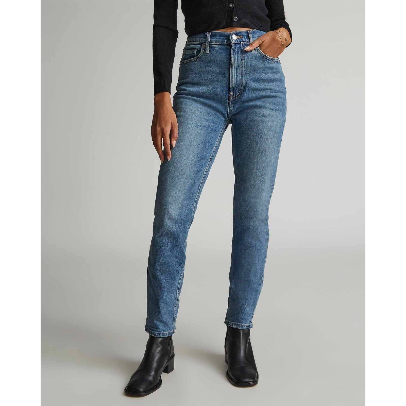 Everlane Everlane The Original Cheeky Crop Jean Medium High Womens 23 Size 23" - 8 Thumbnail