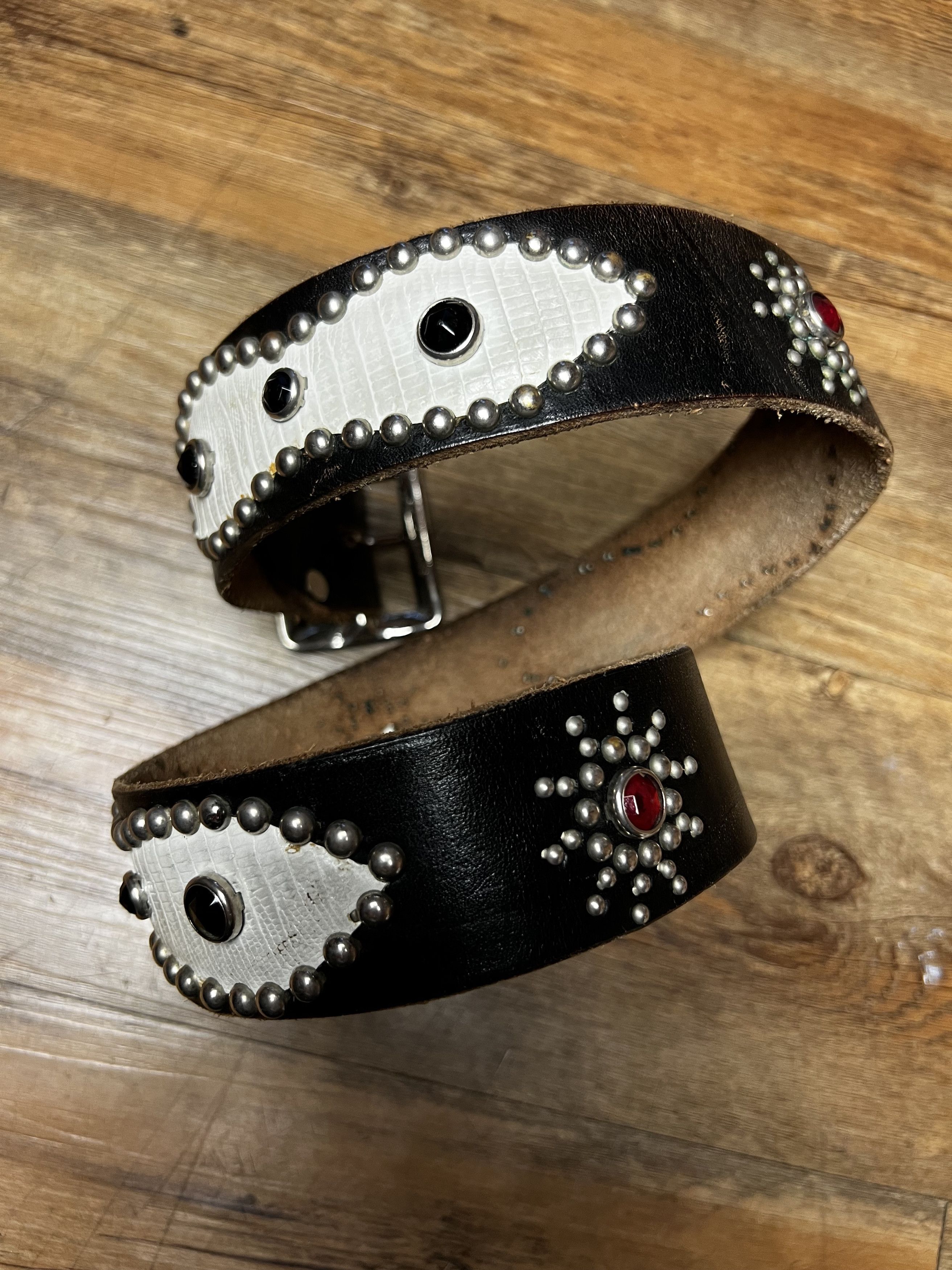 Hollywood Trading Company Vintage HTC Hollywood Trading Co. Style Hand Studded Belt Size 30 - 5 Thumbnail