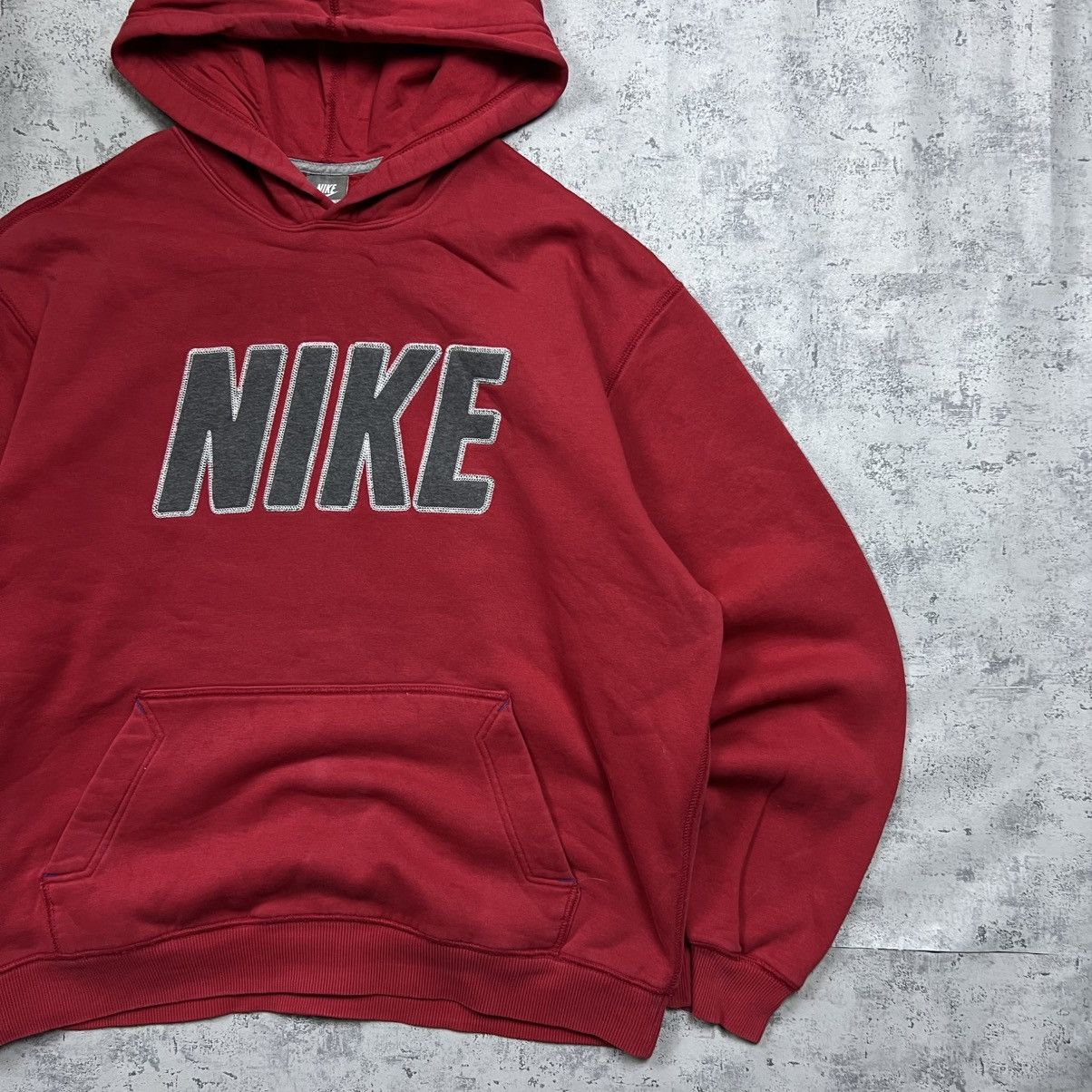 Nike 90s NIKE SPELLOUT BIG LOGO VINTAGE Y2K OVERSIZED HOODIE Size US XL / EU 56 / 4 - 3 Thumbnail
