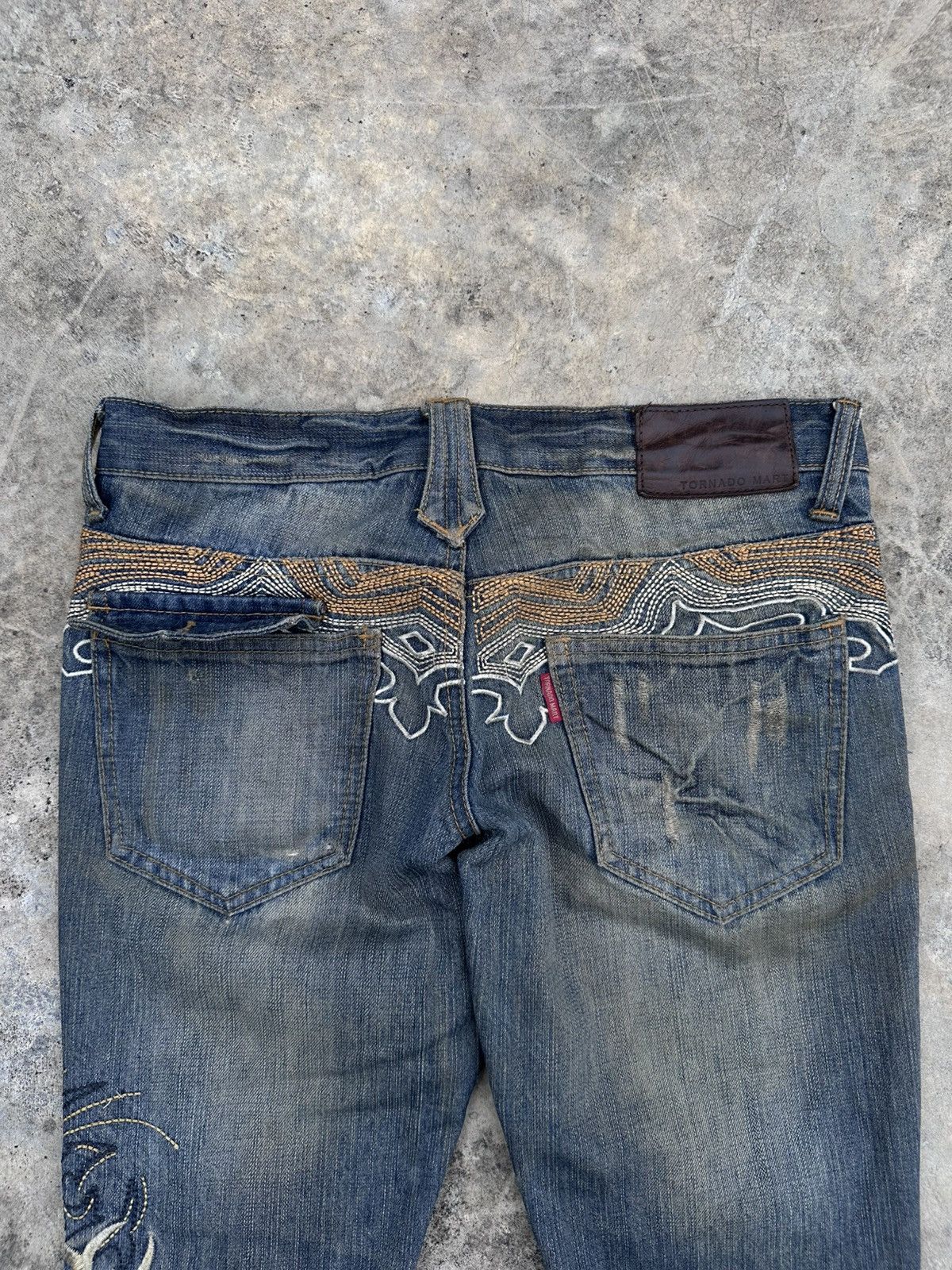 Tornado Mart 2000s Tornado Mart Tribal Flare Jeans | Grailed