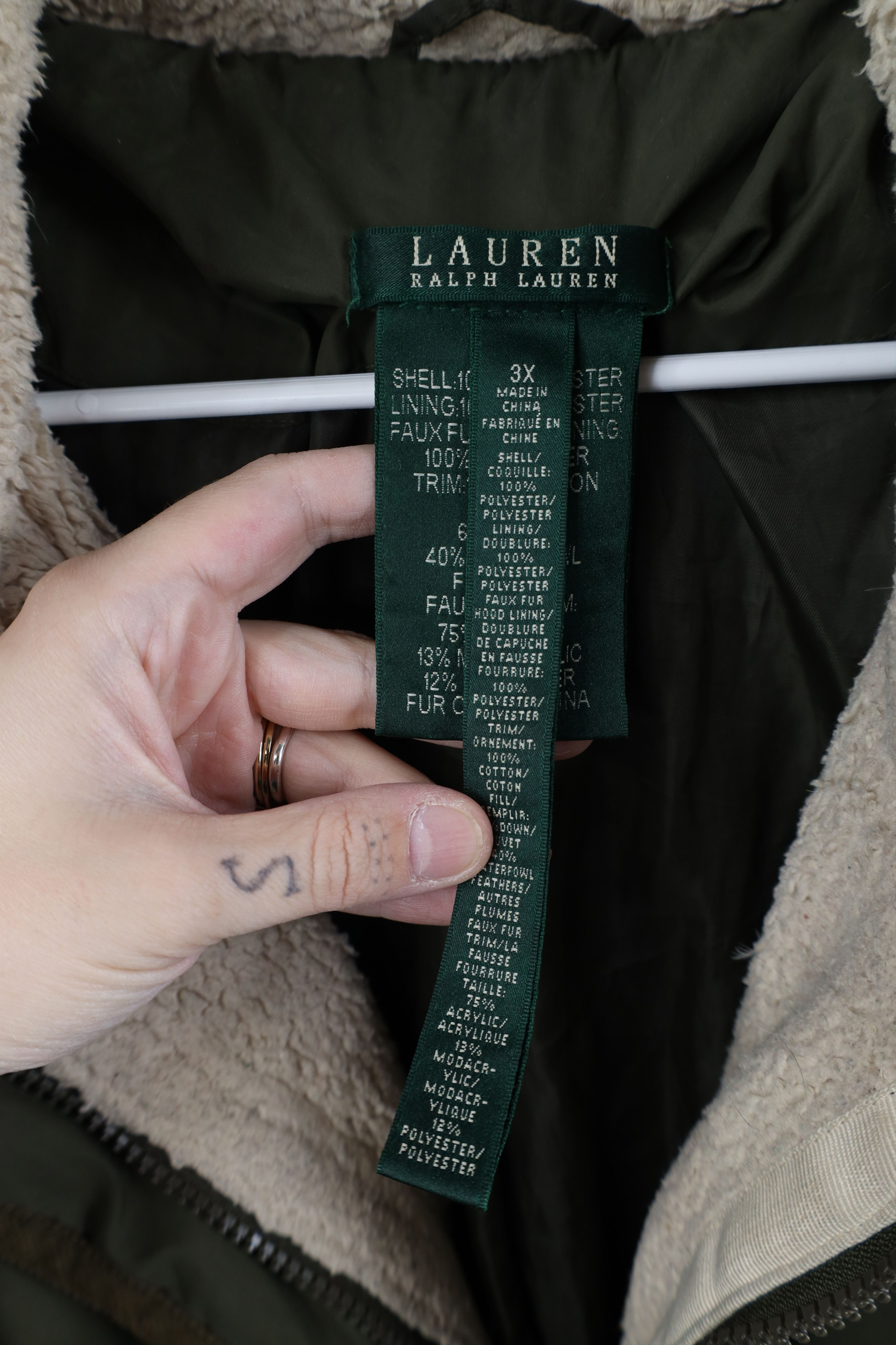 Ralph Lauren Vintage Ralph Lauren Duck Down Hooded Puffer Jacket Green Size 3XL / US 20-22 - 9 Thumbnail