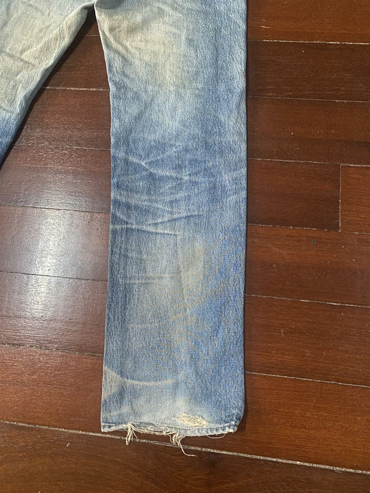 Japanese Brand 🔥Mega Rare🔥Japanese Bobson Distressed Denim Jeans mud wash Size US 33 - 13 Thumbnail