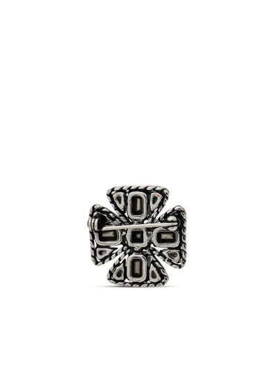 Saint Laurent Paris o1b1hav110325 709273 Size:OS /Small Rhinestone Cross Brooch Size ONE SIZE - 2 Thumbnail