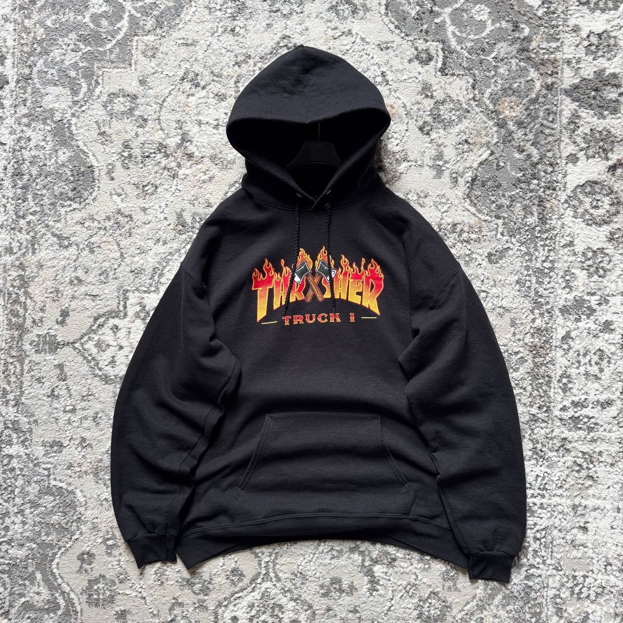 Thrasher Thrasher Baggy Skate Flame Trucks Black Hoodie Size US L / EU 52-54 / 3 - 1 Thumbnail