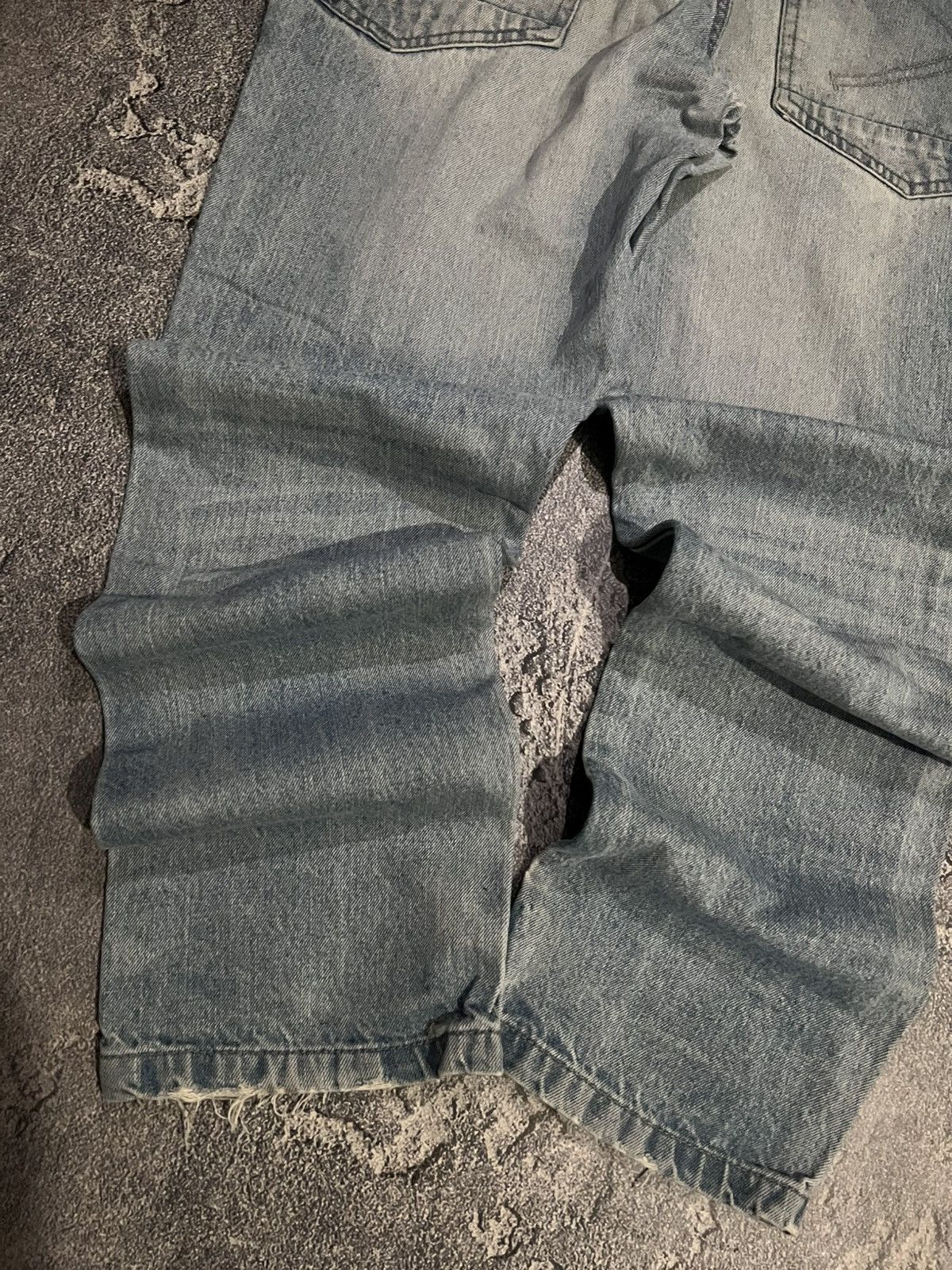 Japanese Brand Faded Washed Light Blue Retro Archival Jeans Size US 36 / EU 52 - 3 Thumbnail