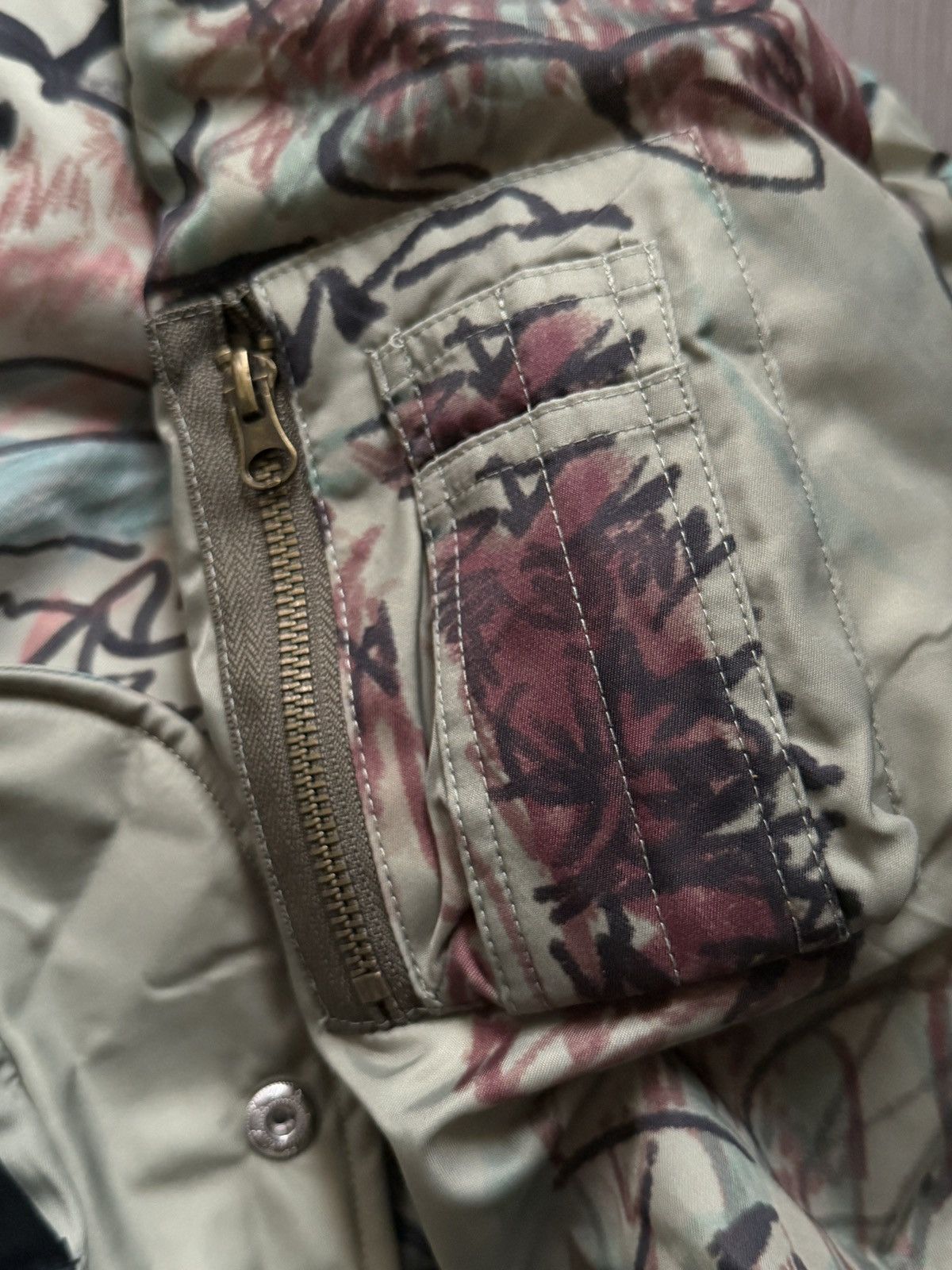Mowalola Mowalola Graffiti Print Bomber Jacket Size US XL / EU 56 / 4 - 10 Thumbnail