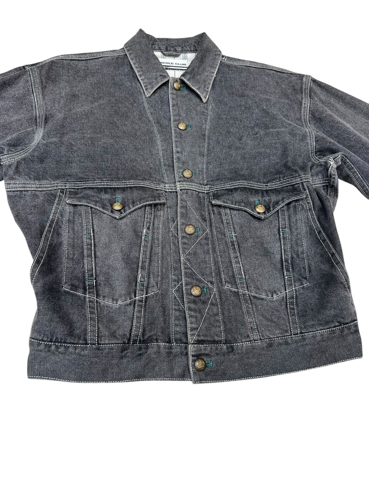 Nicole Club Archive 90s Nicole Club Japan Denim Trucker Jacket Size US M / EU 48-50 / 2 - 7 Thumbnail