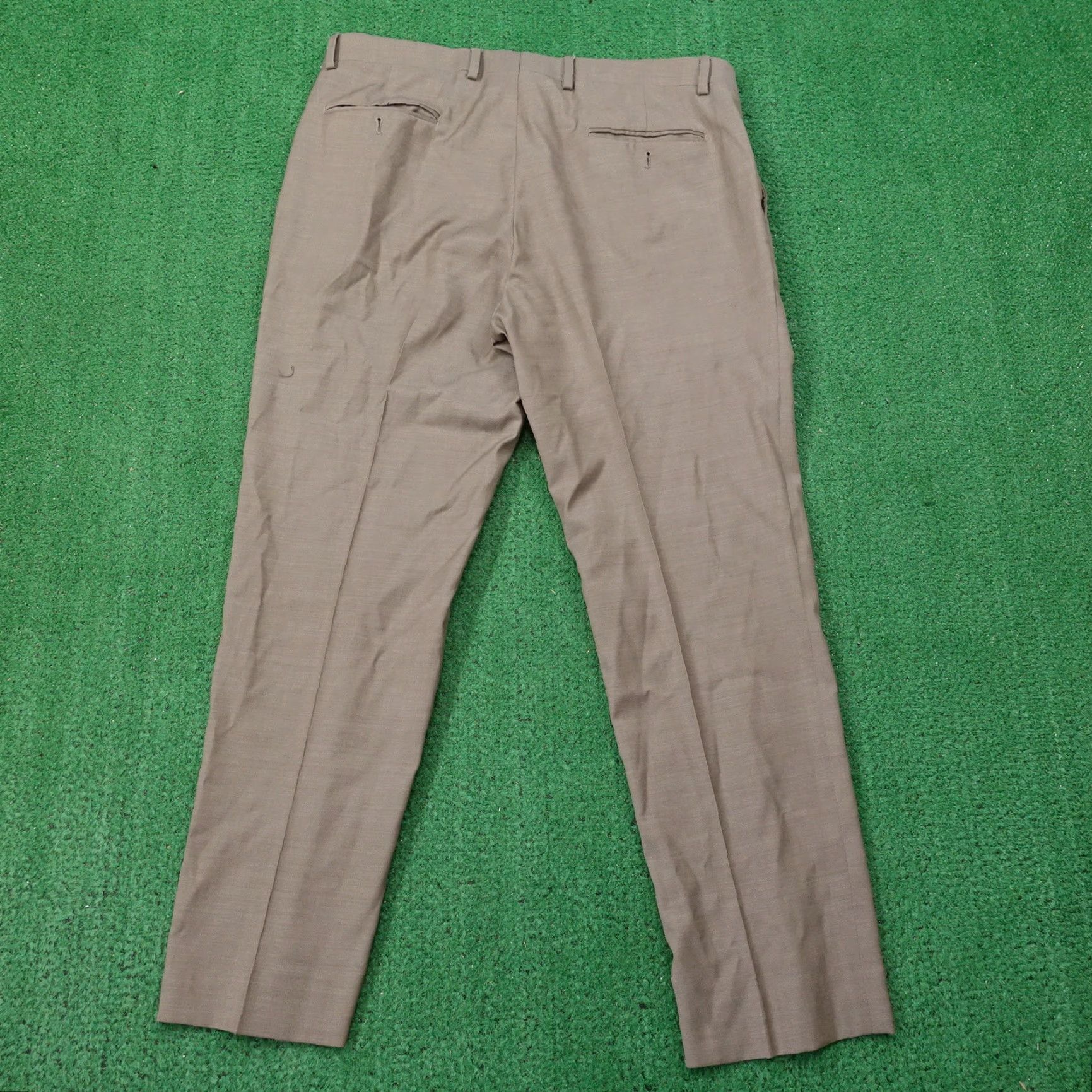 Jos. A. Bank Vintage Jos. A. Bank Dress Pants Men's Regular Fit 36x28 Flat Front Brown Office Formal Size US 36 / EU 52 - 4 Thumbnail