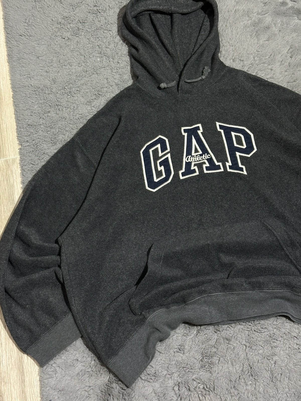 Gap Vintage GAP Arch Logo Fleece Hoodie Size US XL / EU 56 / 4 - 2 Thumbnail