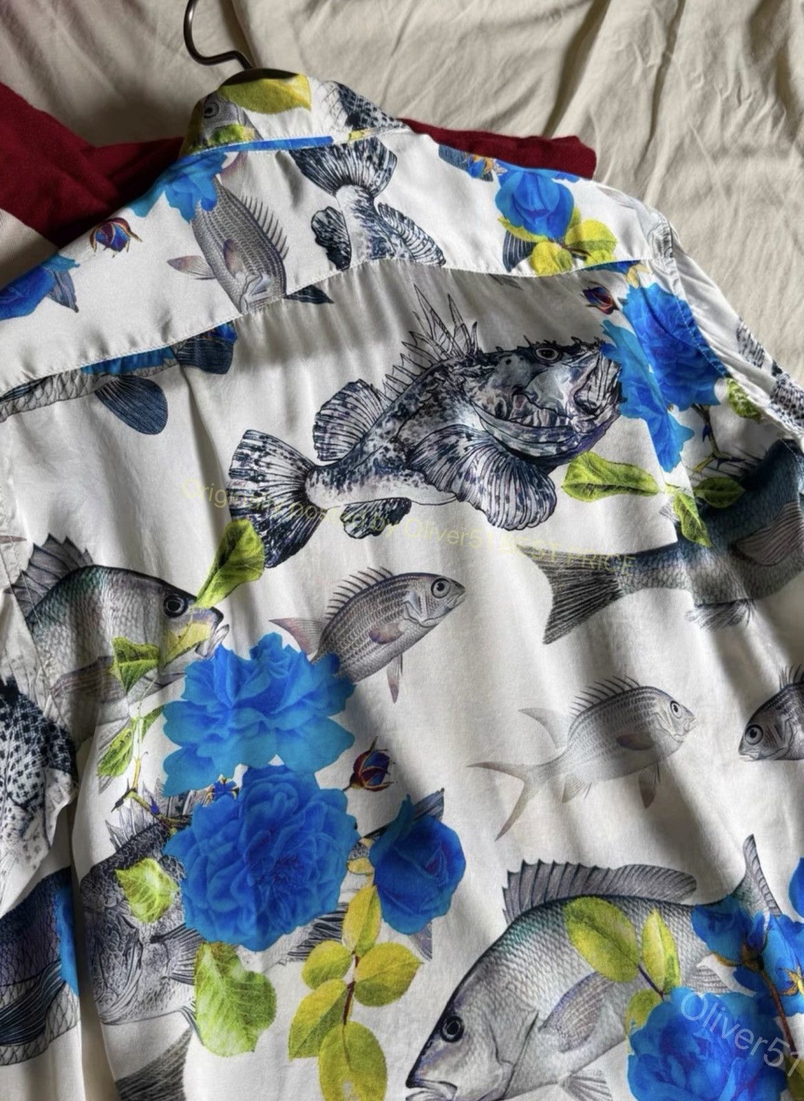 Geoffrey B. Small Geoffrey B. Small GBS aquarium fish silk shirt YYYY17/2610 Size US S / EU 44-46 / 1 - 5 Thumbnail