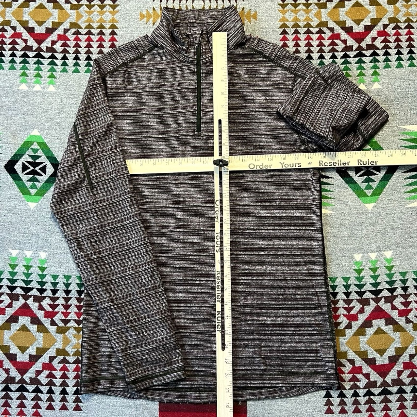 Lululemon Lululemon Surge Warm 1/2 Zip Mens Small Gray Gym Running Training Pullover C8 Size US S / EU 44-46 / 1 - 3 Thumbnail
