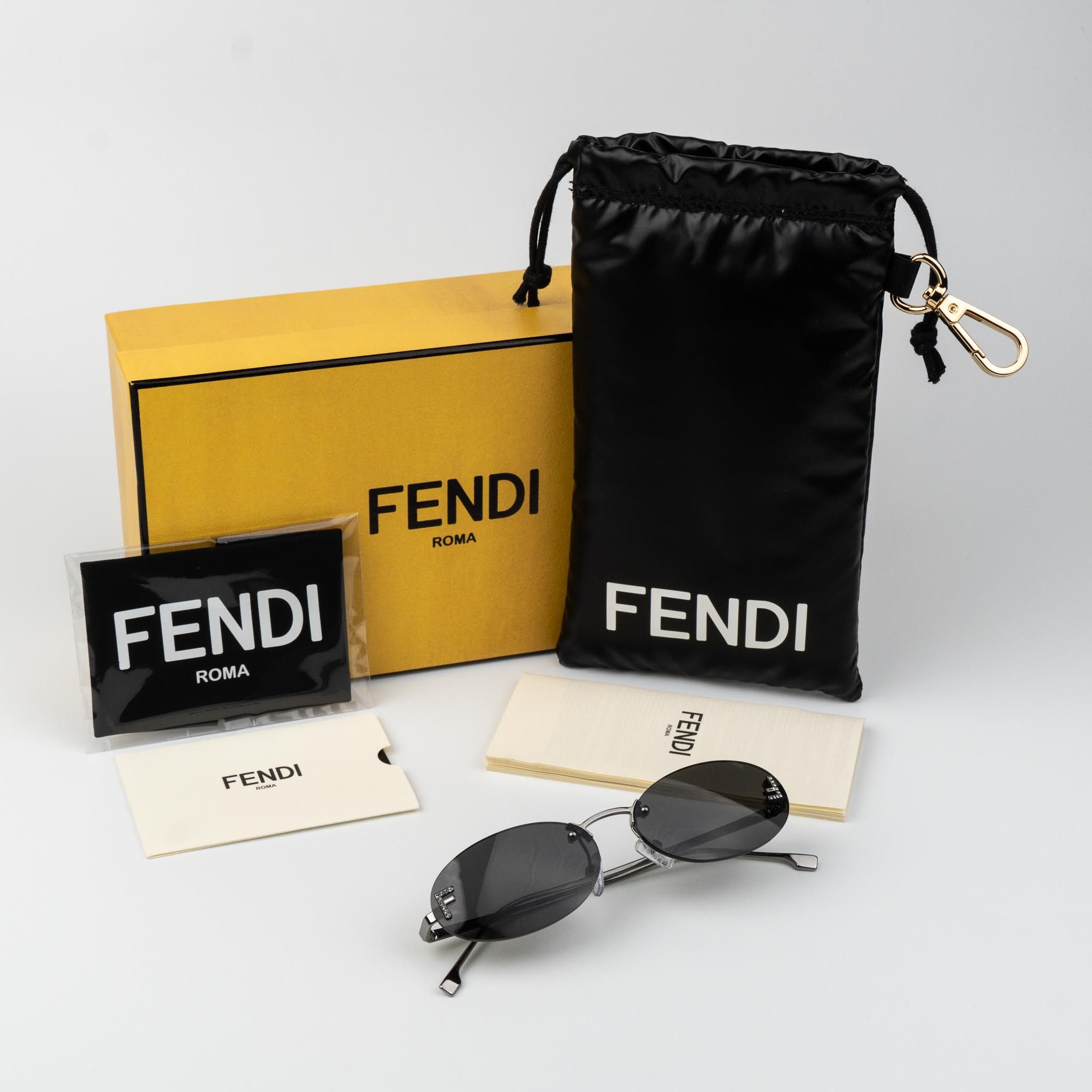 Fendi Fendi FIRST CRYSTAL Sunglasses FE4075US 12A NEW AUTHENTIC Size ONE SIZE - 10 Thumbnail